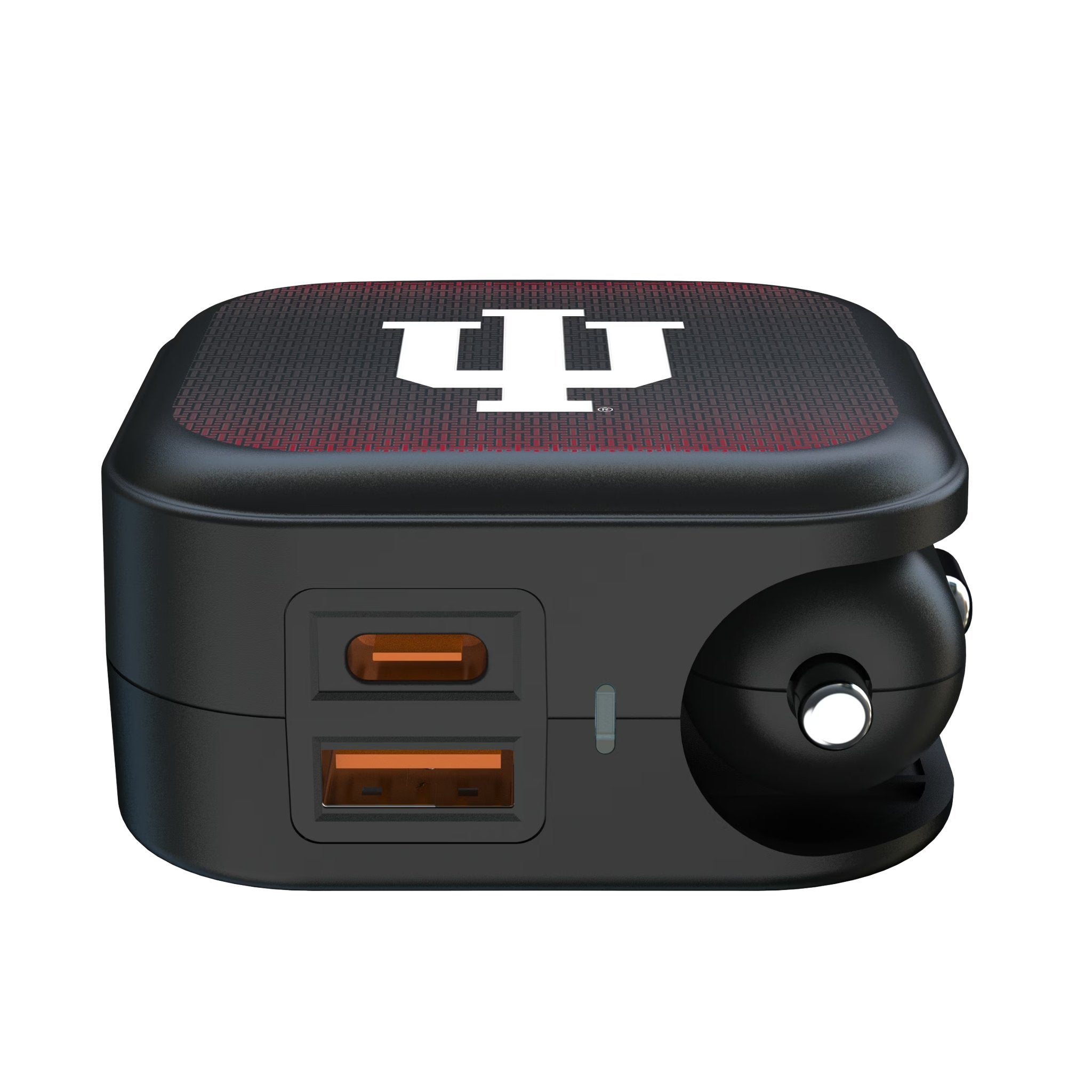 Indiana University Hoosiers Linen 2 in 1 USB A/C Charger 2