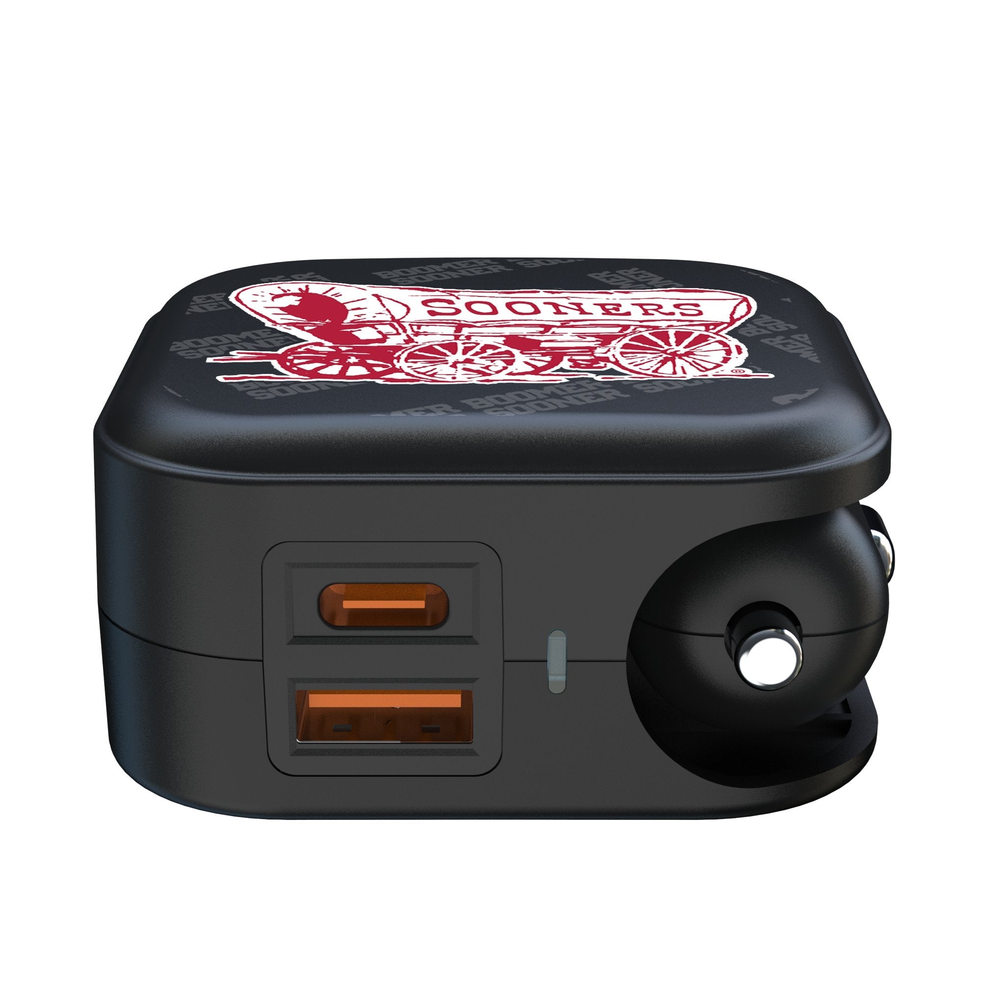 University of Oklahoma Sooners Quadtile 2 in 1 USB A/C Charger