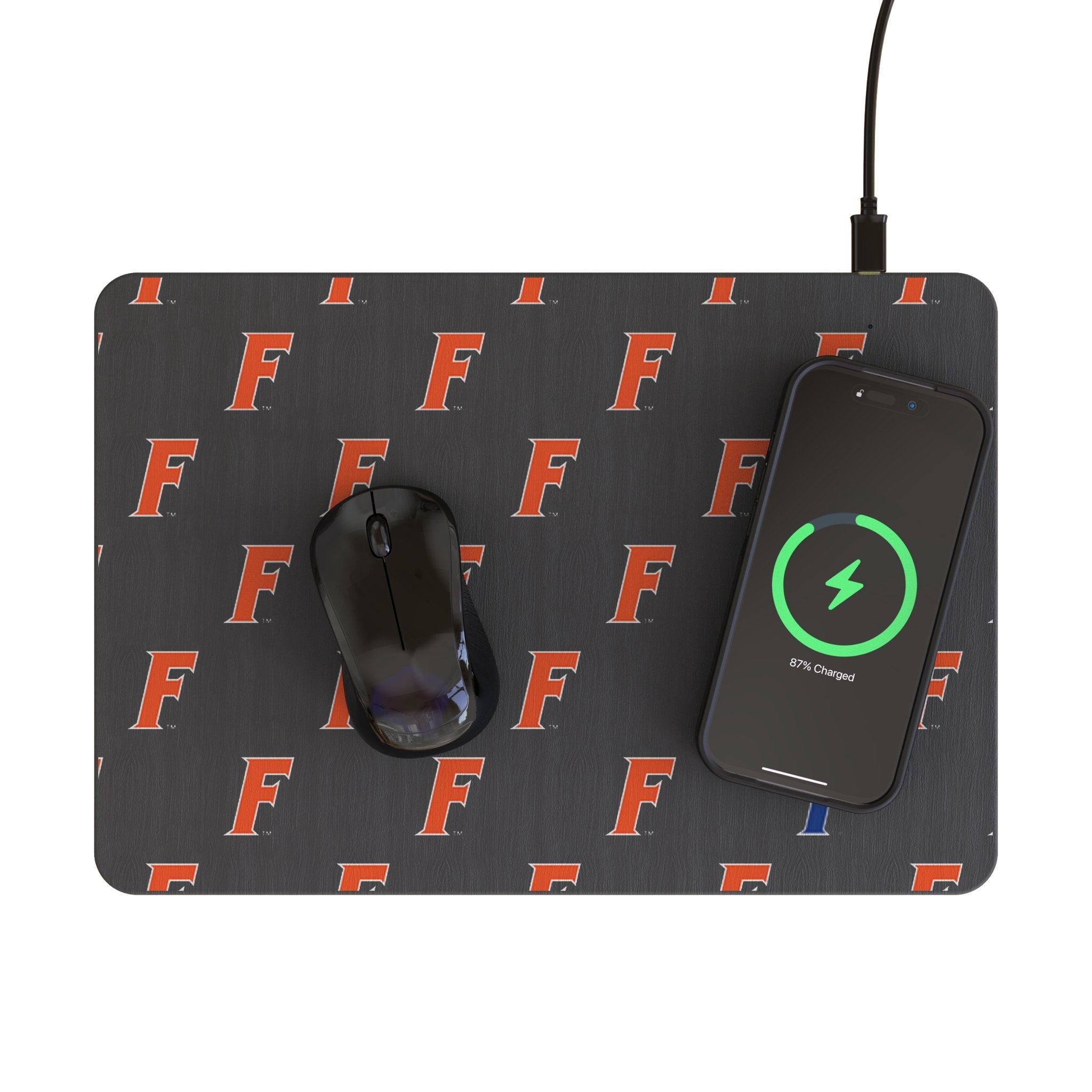 University of Florida Gators Fashion Pattern 15-Watt Wireless Charger and Mouse Pad