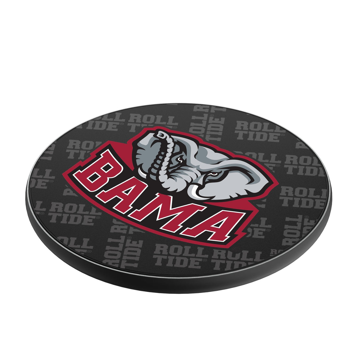 University of Alabama Crimson Tide Script A Quadtile 15-Watt Wireless Charger 2