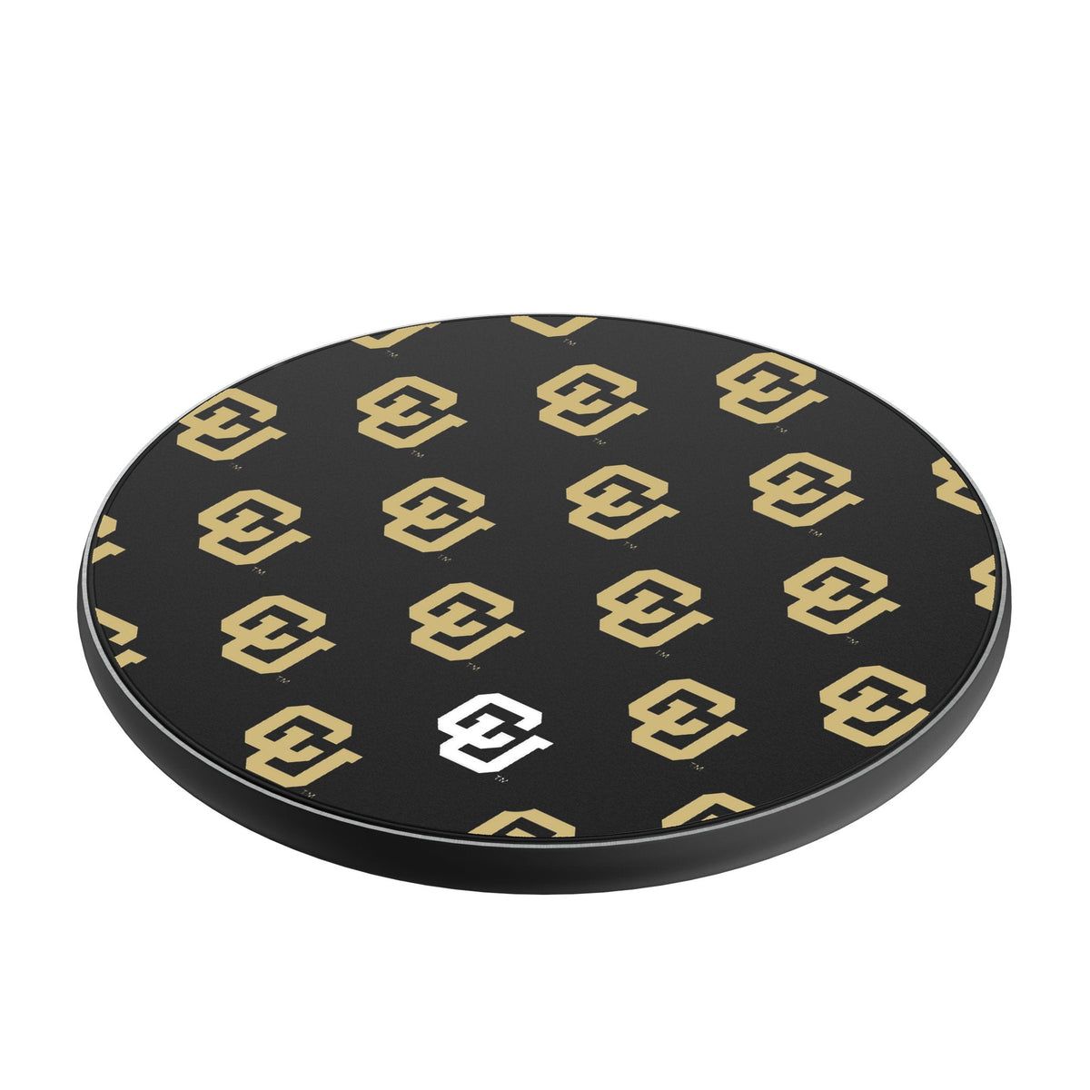 University of Colorado Buffaloes Fashion Pattern 15-Watt Wireless Charger