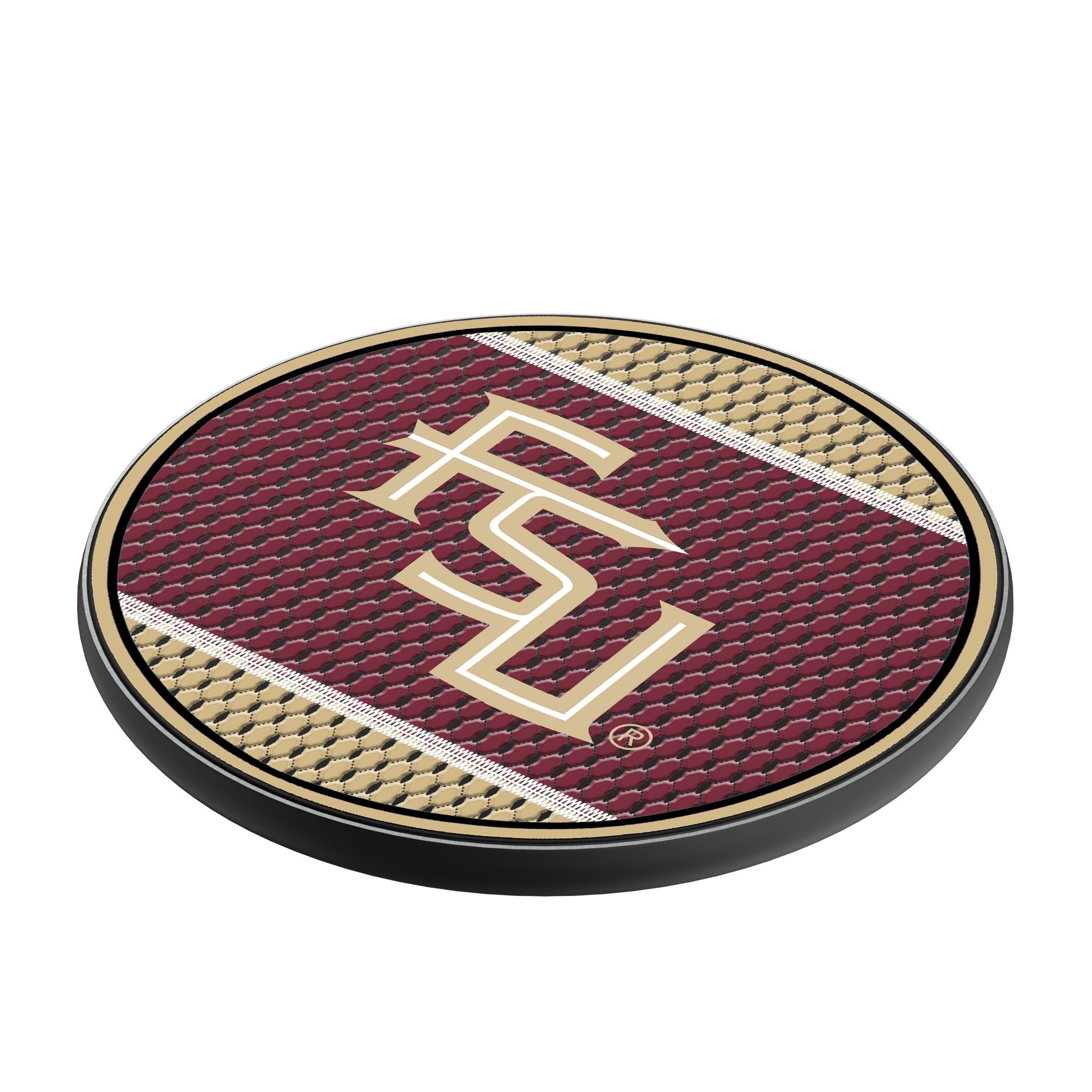 Florida State University Seminoles Athletic Wordmark Mesh 15-Watt Wireless Charger 2