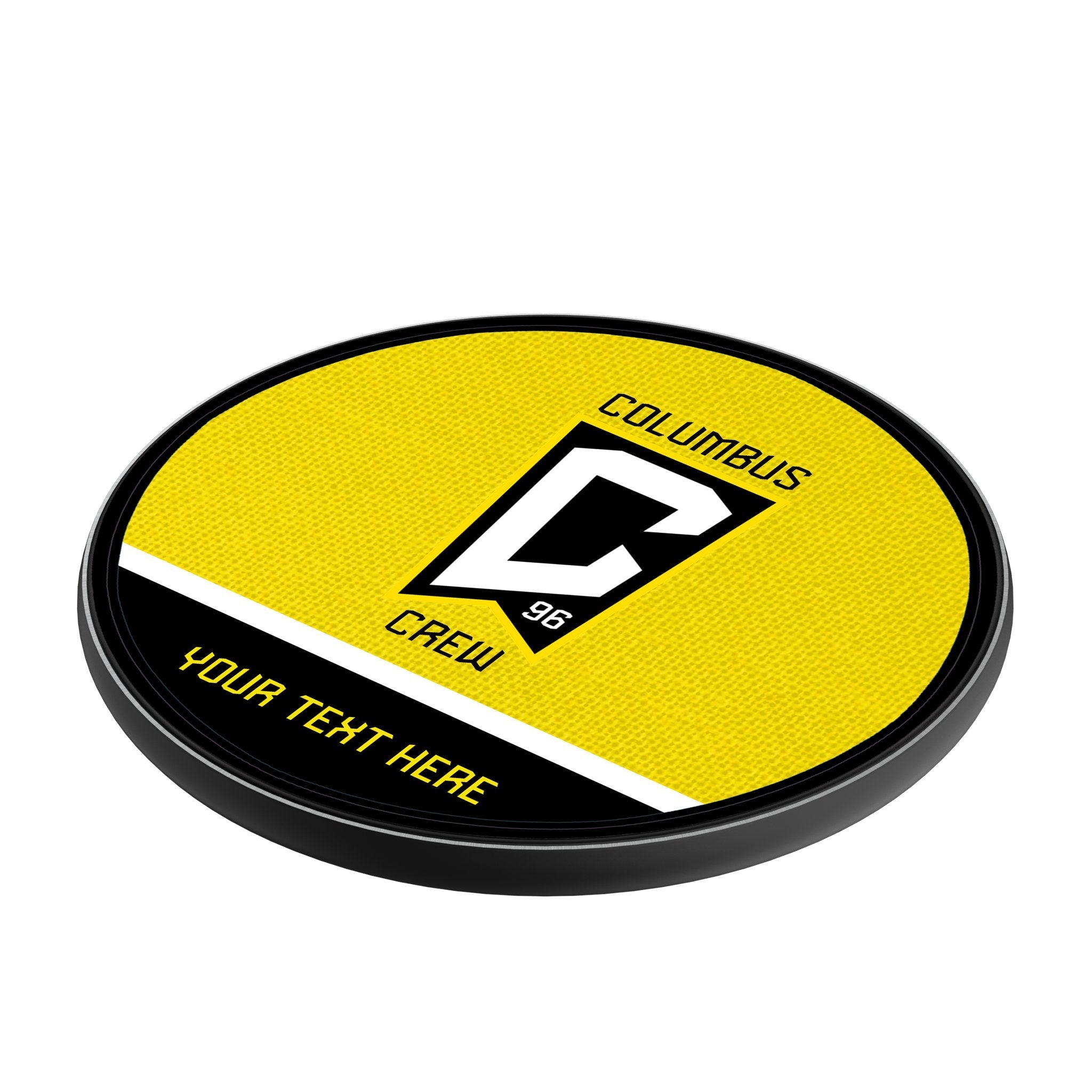 Columbus Crew Personalized Endzone Solid 15-Watt Wireless Charger 2