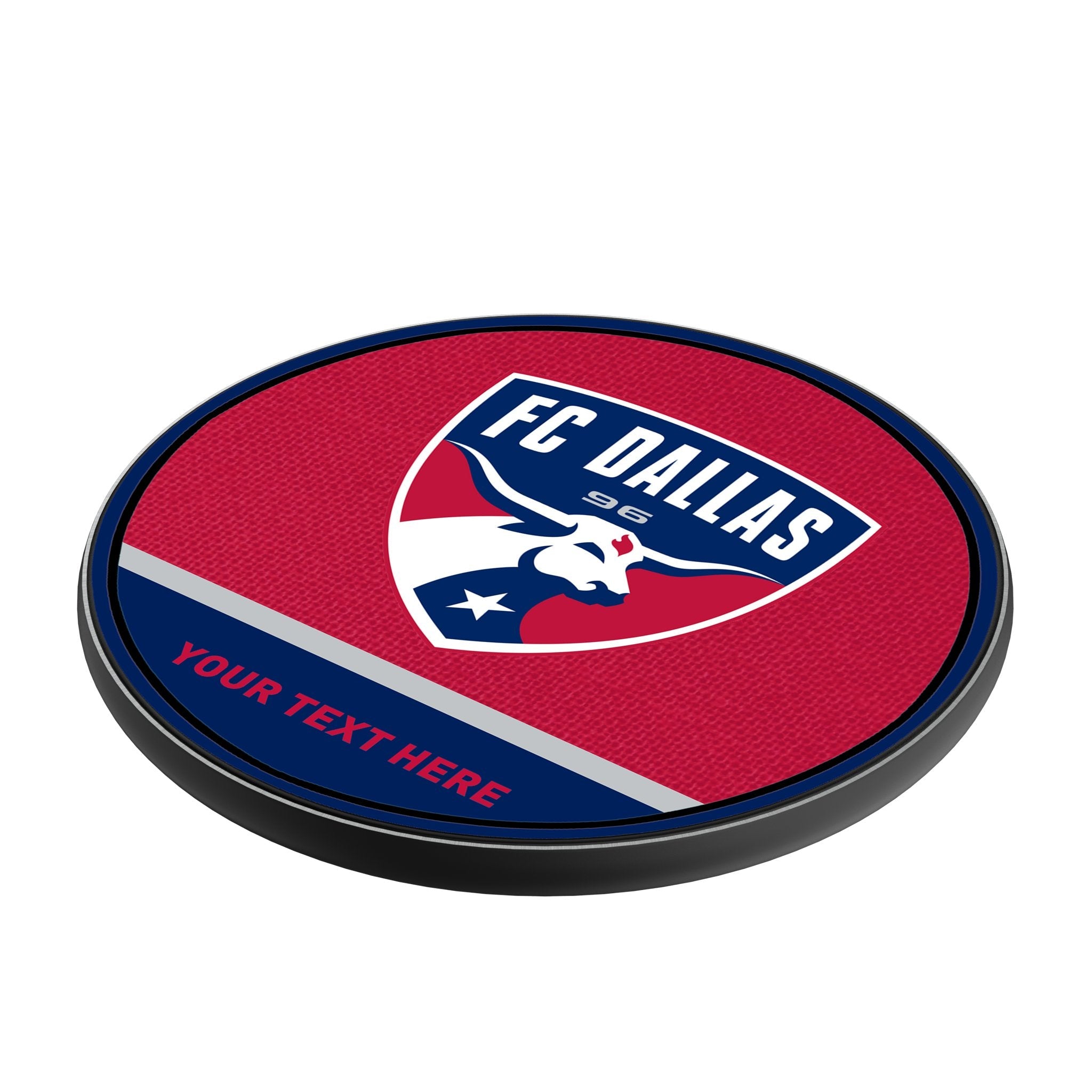 FC Dallas Personalized Endzone Solid 15-Watt Wireless Charger