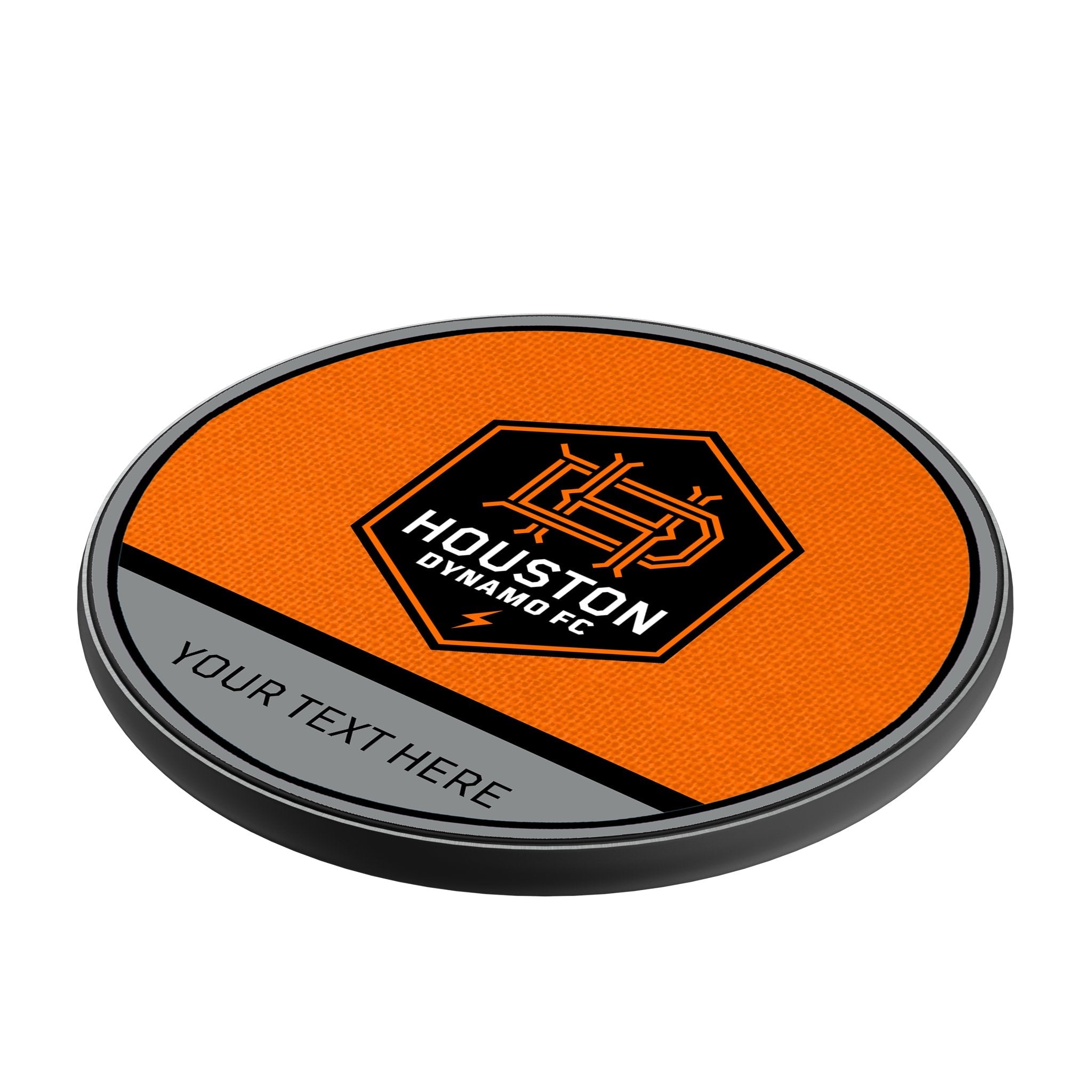 Houston Dynamo Personalized Endzone Solid 15-Watt Wireless Charger