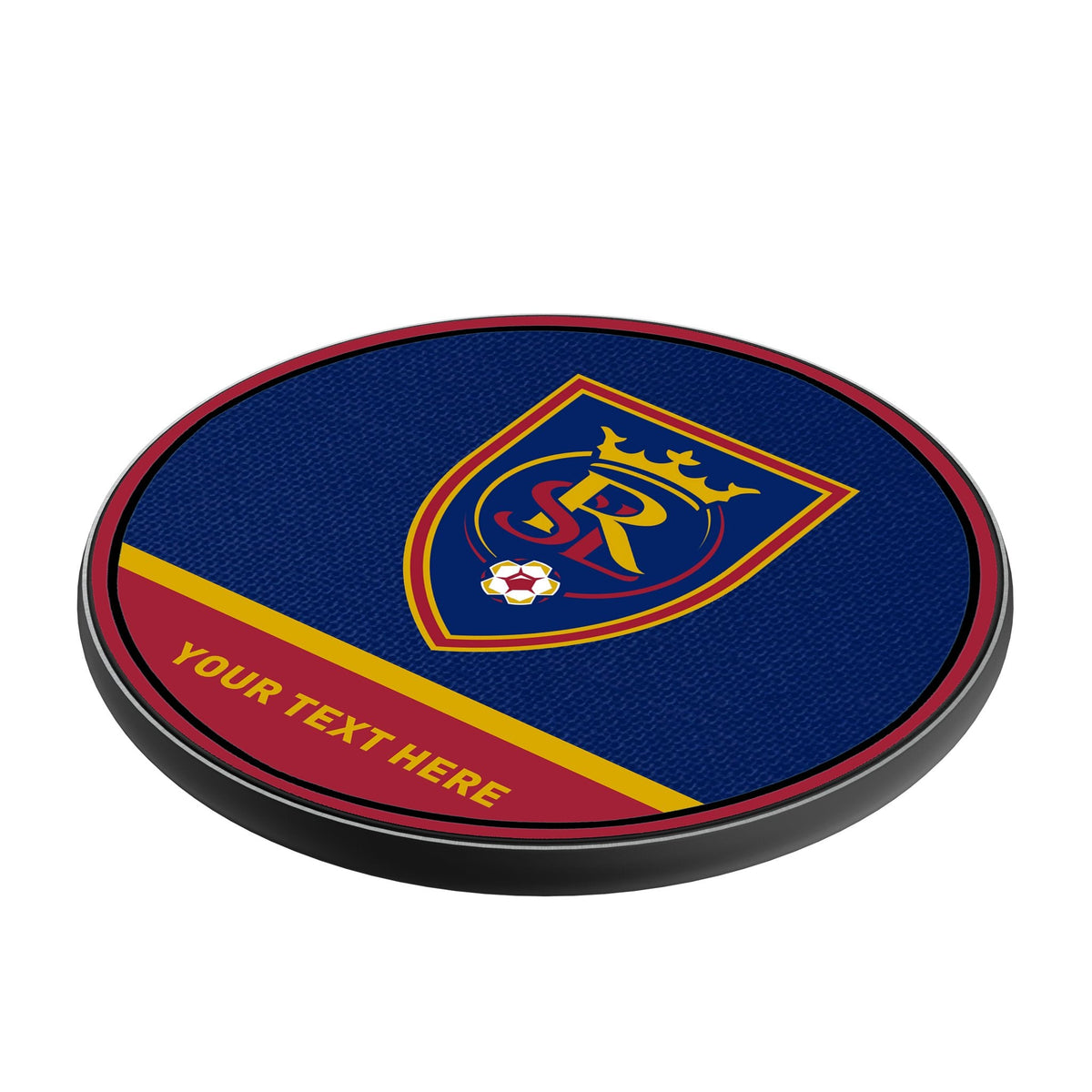 Real Salt Lake Personalized Endzone Solid 15-Watt Wireless Charger 2