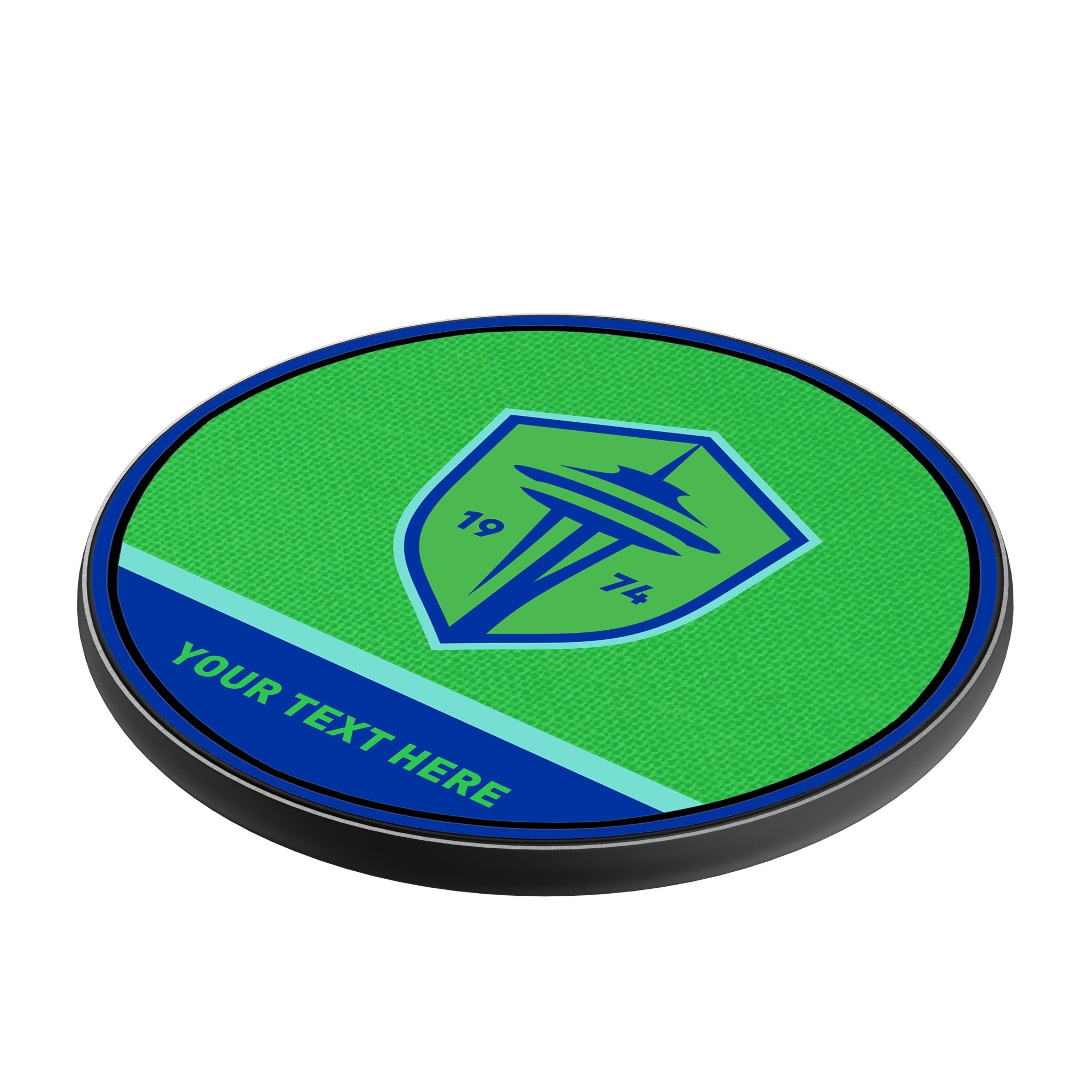 Seattle Sounders FC Personalized Endzone Solid 15-Watt Wireless Charger 2