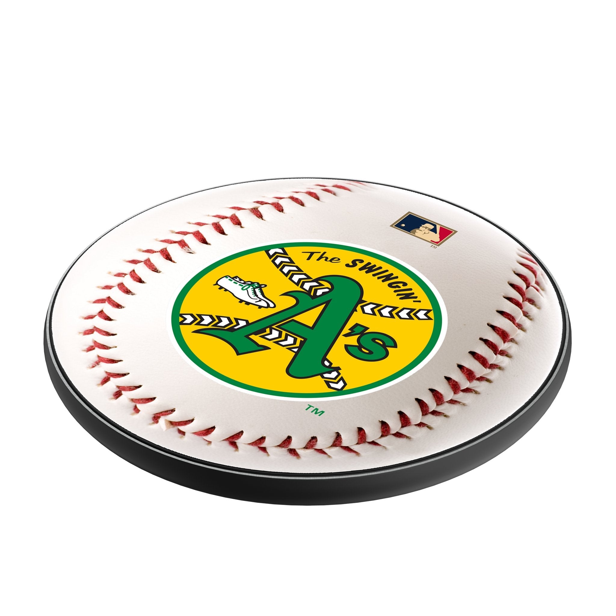 Oakland As 1971-1981 - Cooperstown Collection Baseball 15-Watt Wireless Charger 2