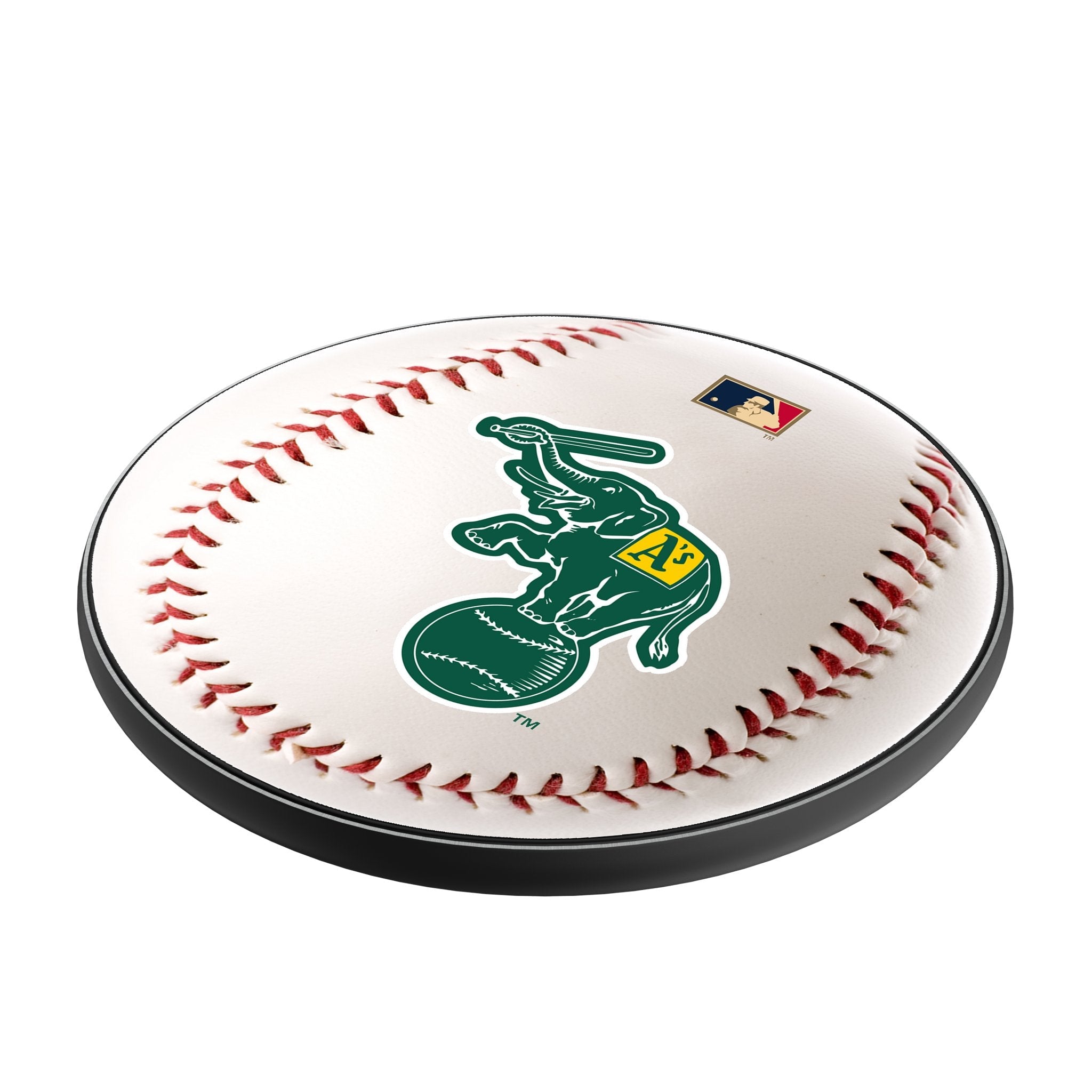 Oakland As Home 1988 - Cooperstown Collection Baseball 15-Watt Wireless Charger 2