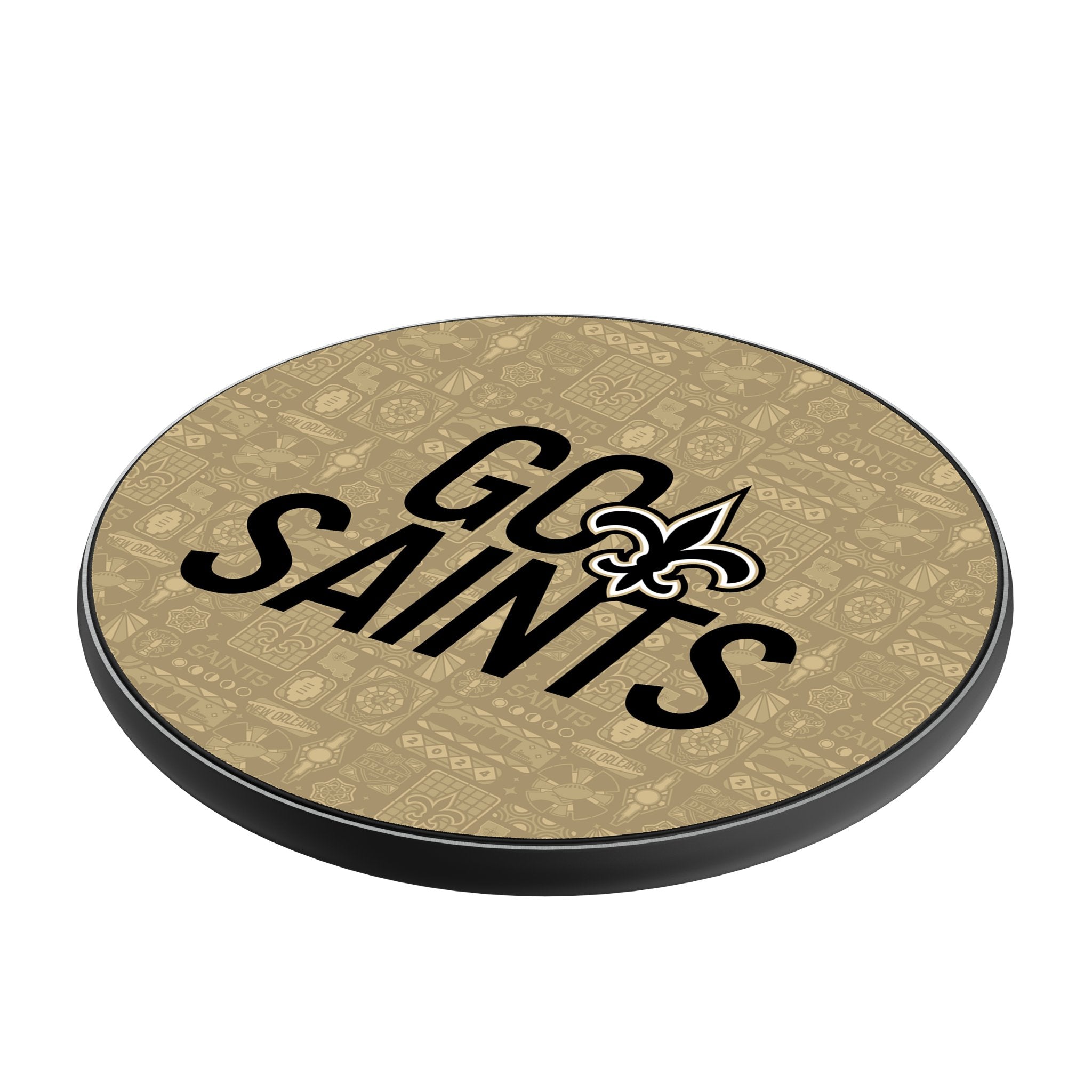 New Orleans Saints 2024 Illustrated Limited Edition 15-Watt Wireless Charger 2