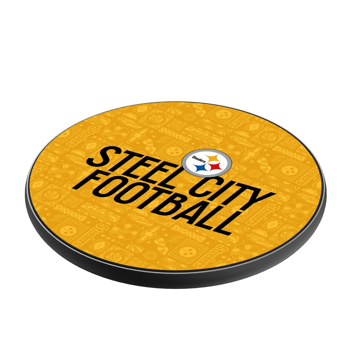 Pittsburgh Steelers 2024 Illustrated Limited Edition 15-Watt Wireless Charger 2