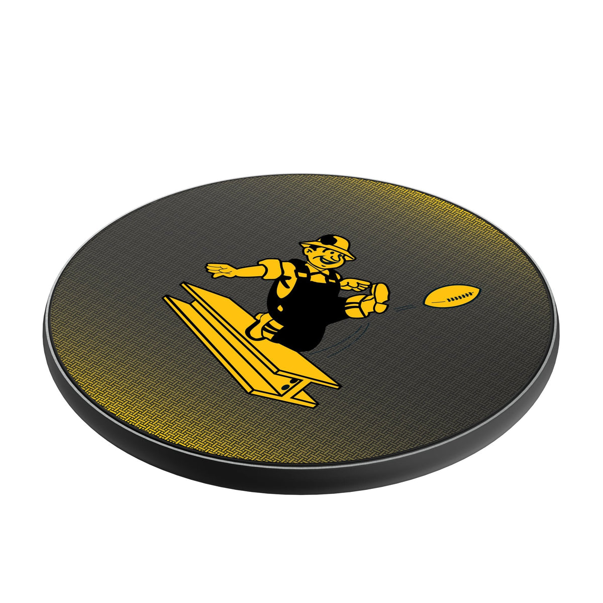 Pittsburgh Steelers 1961 Historic Collection Linen 15-Watt Wireless Charger 2