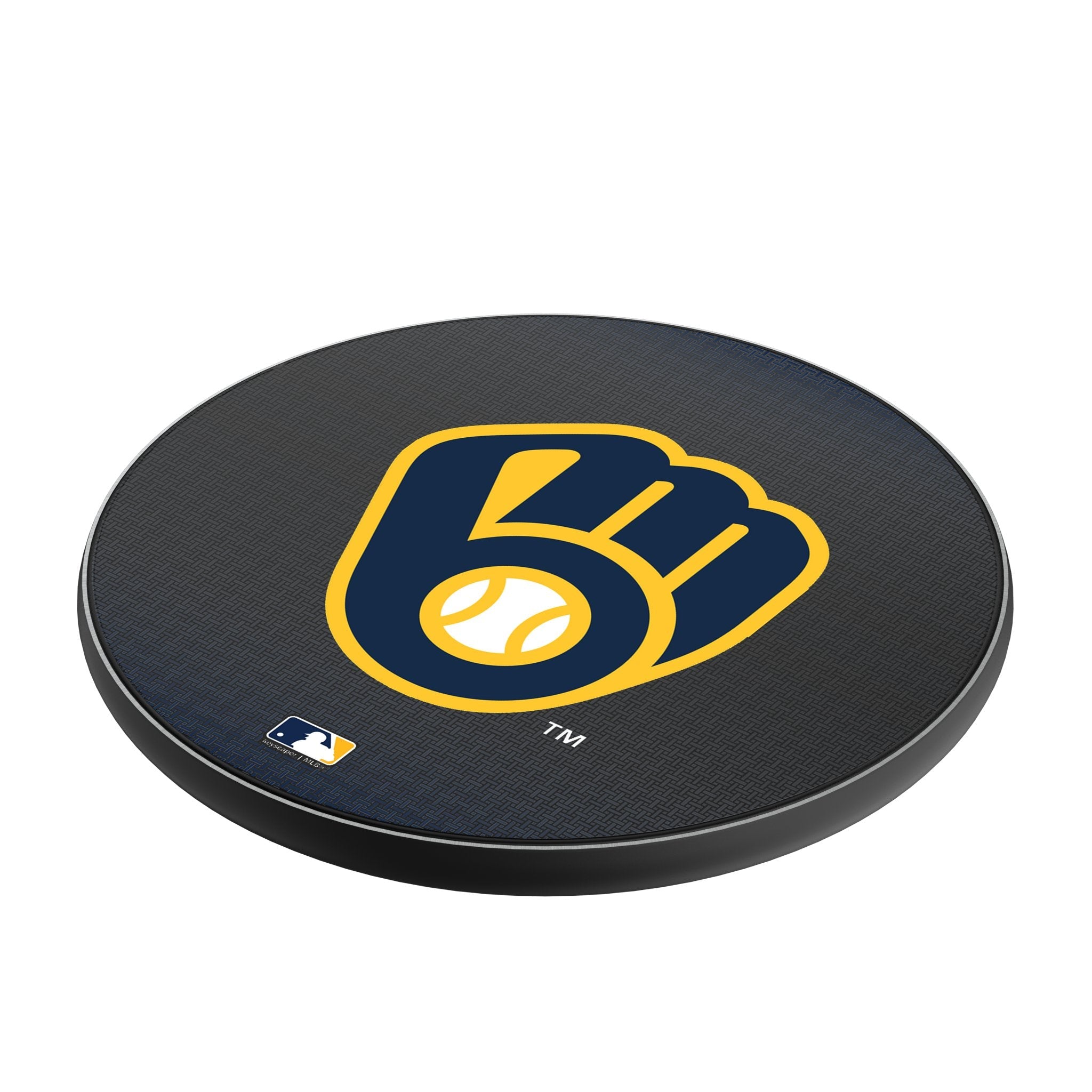 Milwaukee Brewers Linen 15-Watt Wireless Charger