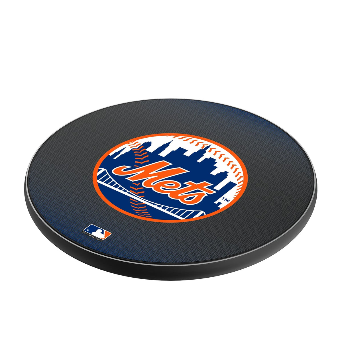 New York Mets Linen 15-Watt Wireless Charger 2