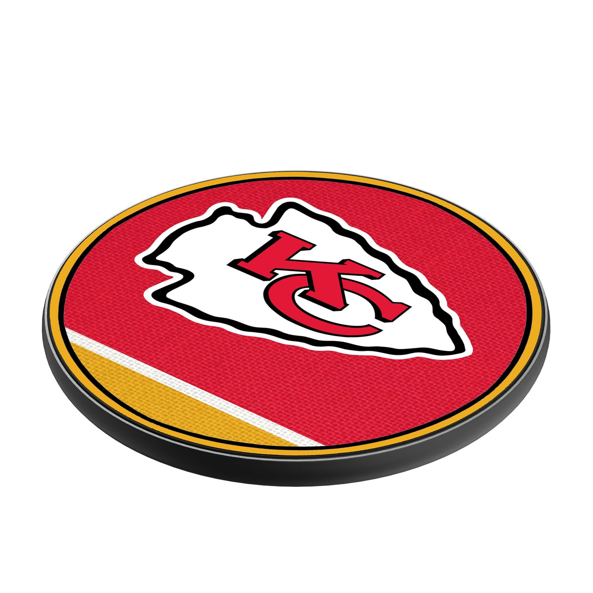 Kansas City Chiefs Stripe 15-Watt Wireless Charger 2