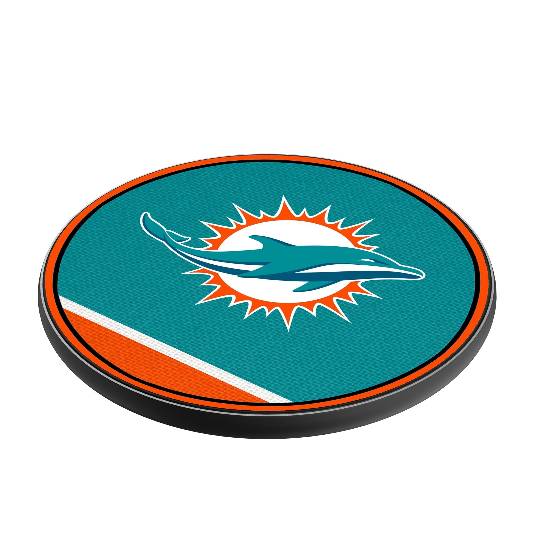 Miami Dolphins Stripe 15-Watt Wireless Charger 2