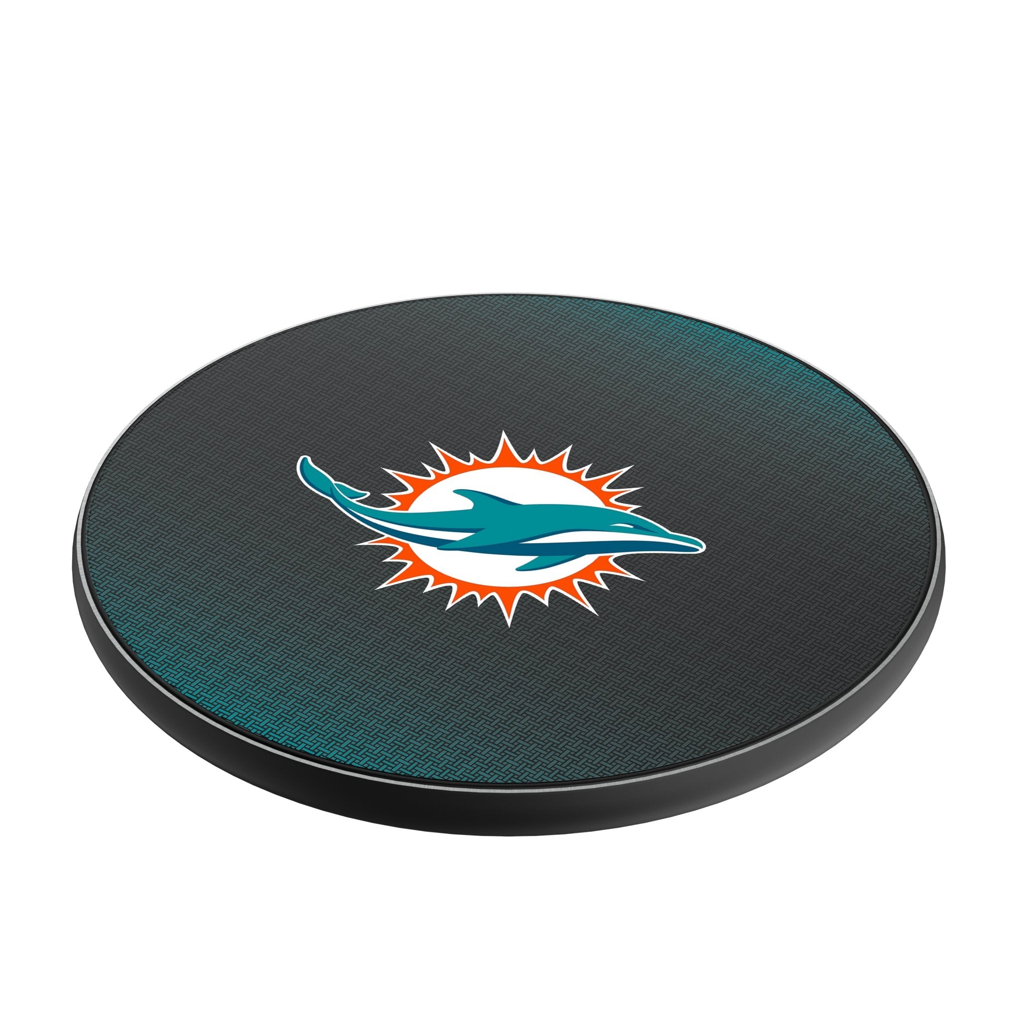 Miami Dolphins Linen 15-Watt Wireless Charger 2