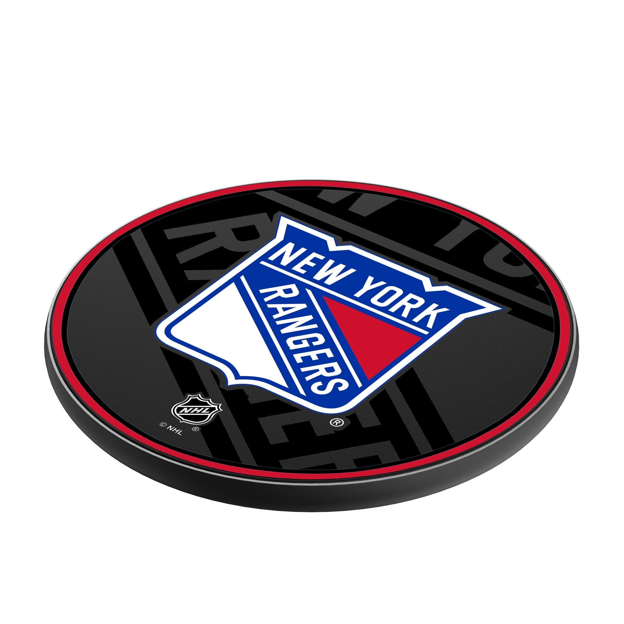 New York Rangers Monocolor Tilt 15-Watt Wireless Charger