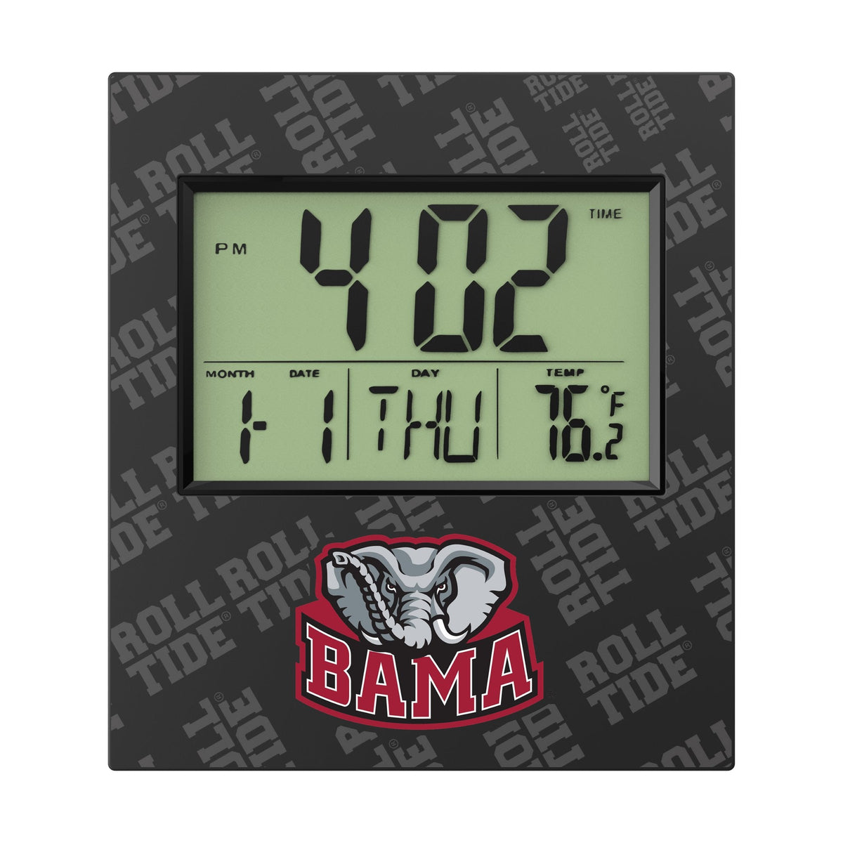 University of Alabama Crimson Tide Script A Quadtile Wall Clock