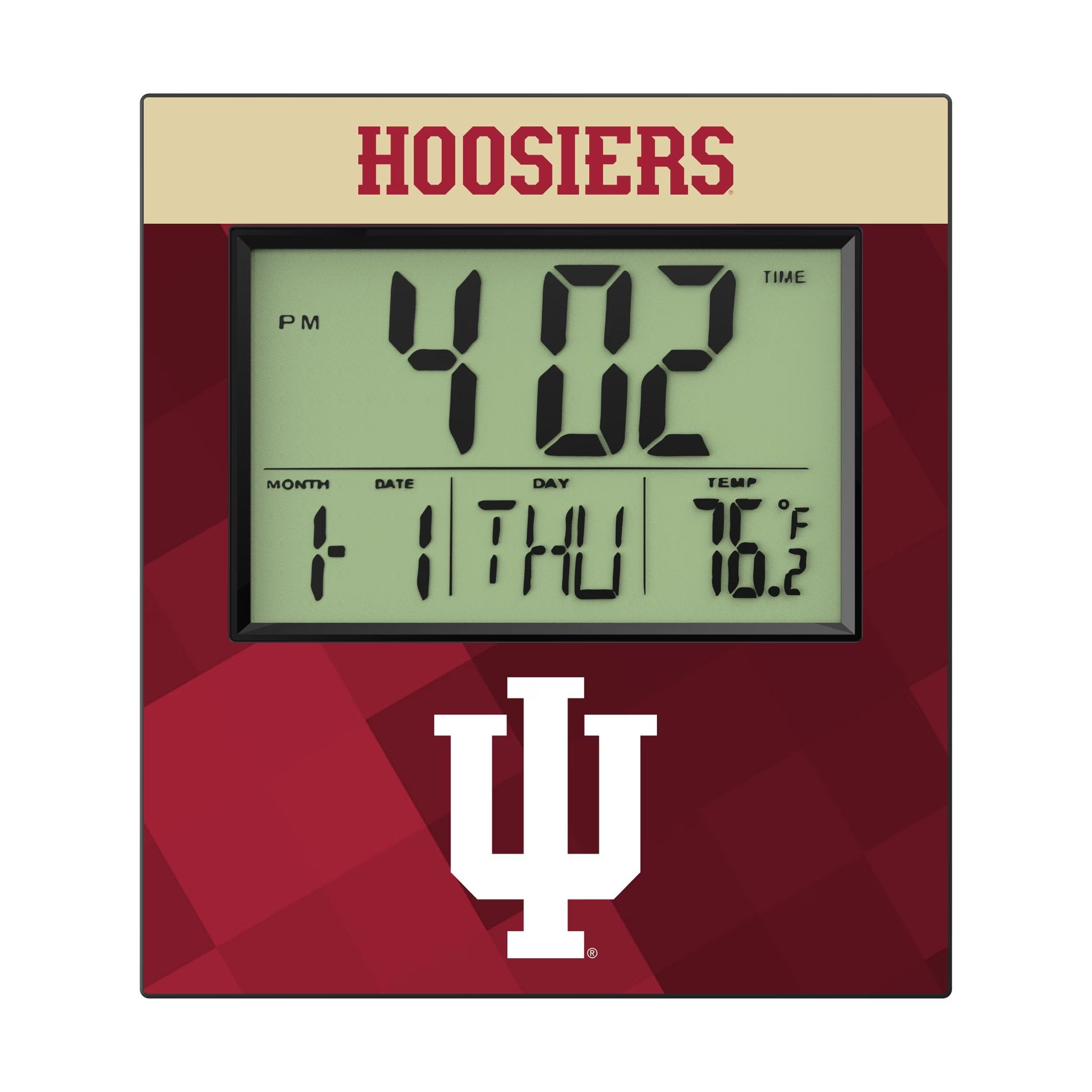 Indiana University Hoosiers Color Block Wall Clock 2