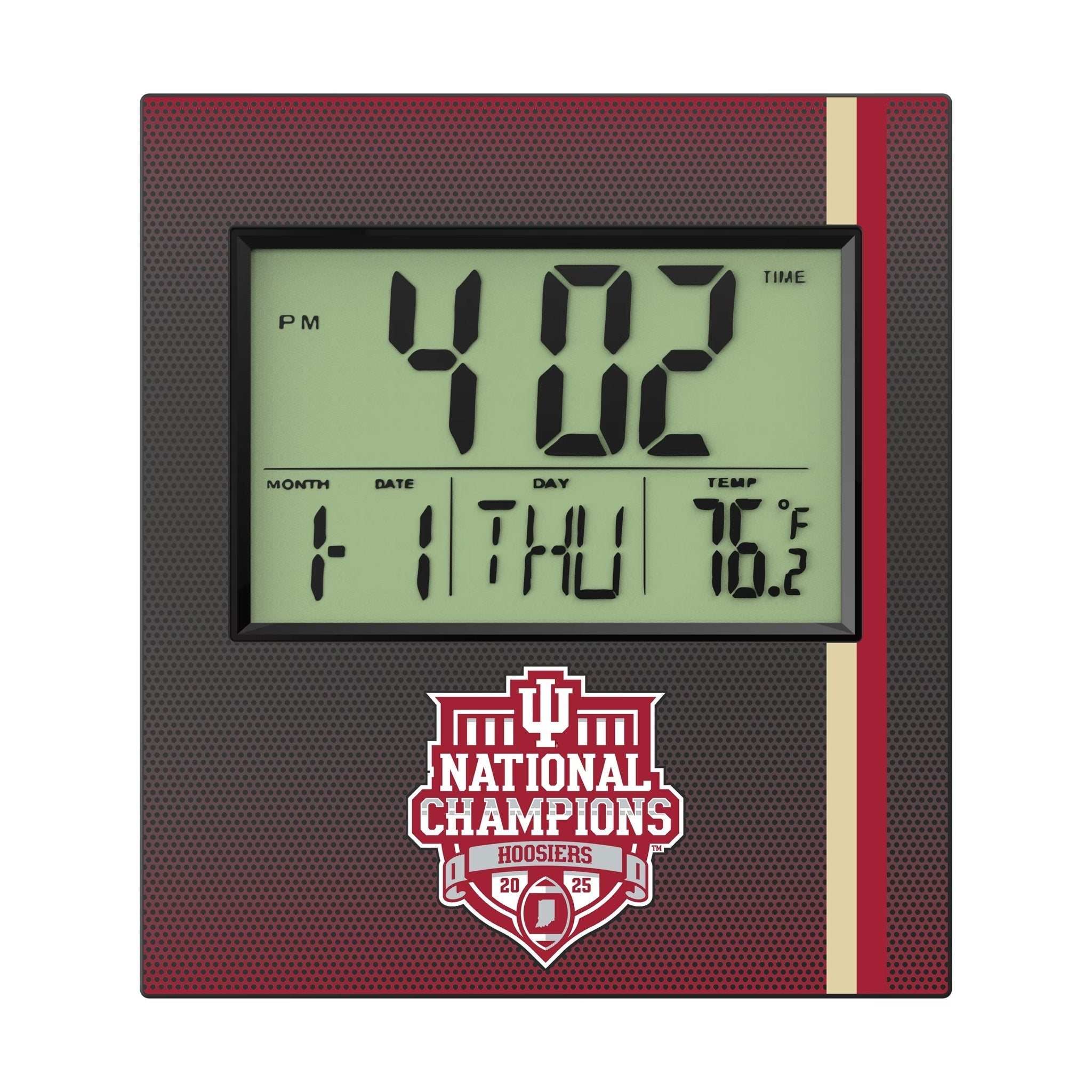 Indiana University Hoosiers 2025 College Football Playoff National Champion Wall Clock 2
