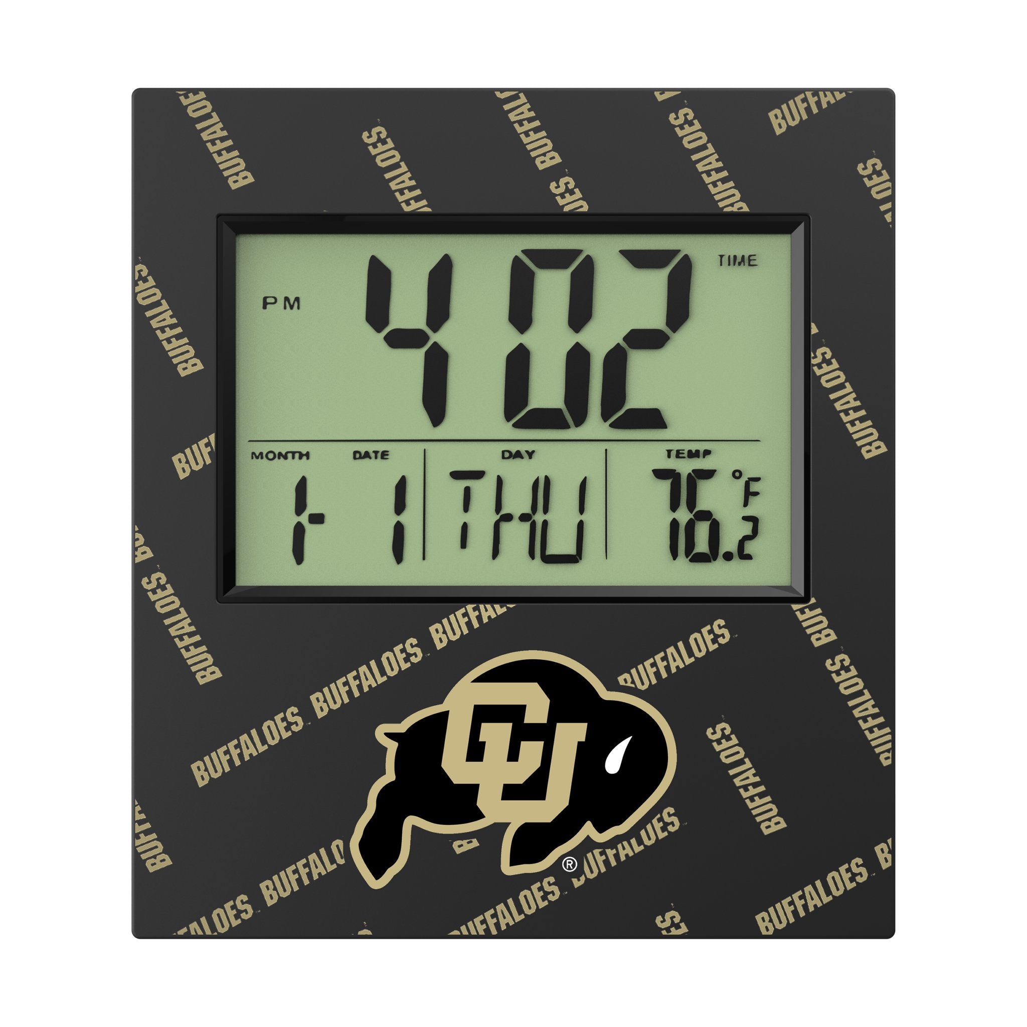 University of Colorado Buffaloes Quadtile Wall Clock 2