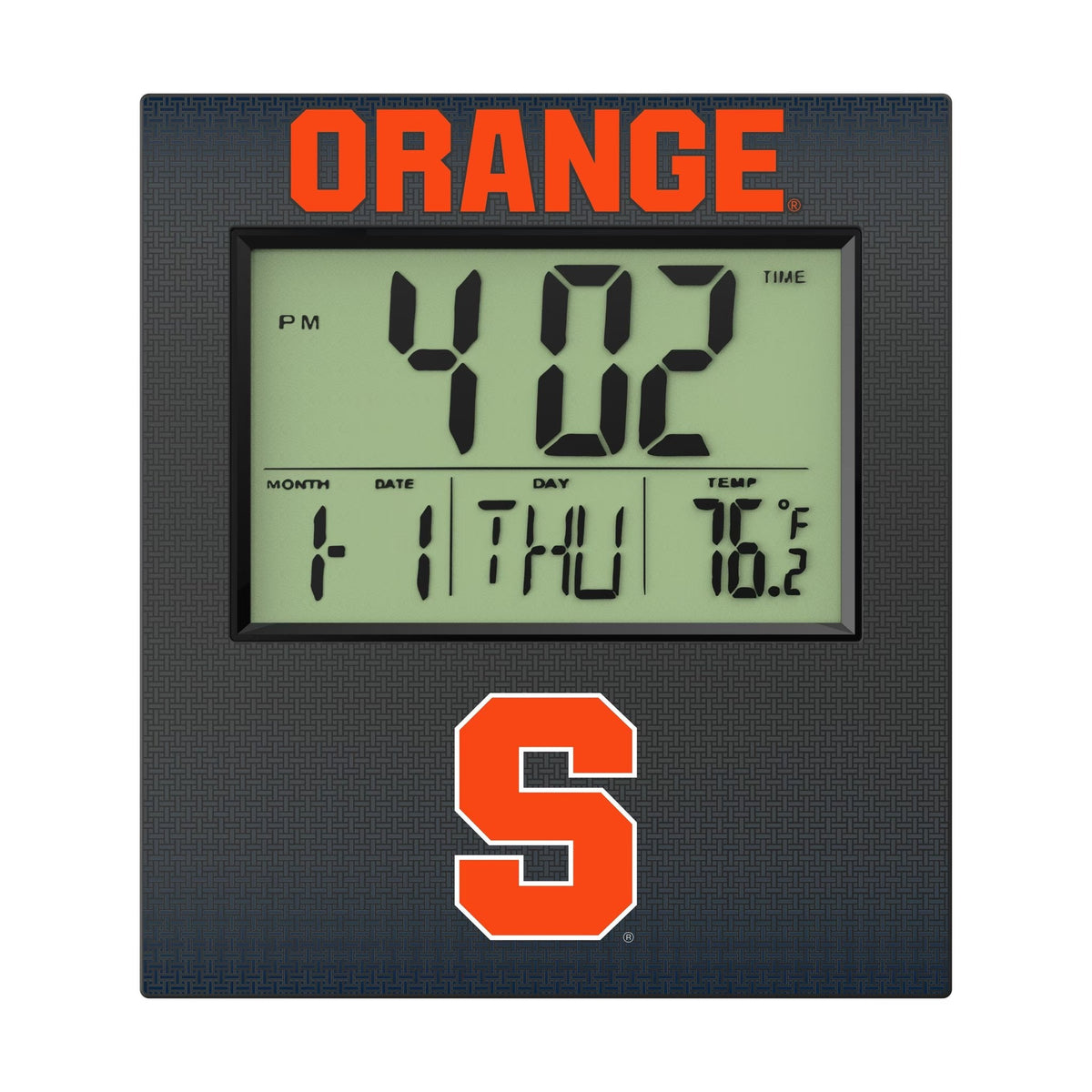 Syracuse University Orange Linen Wall Clock 2