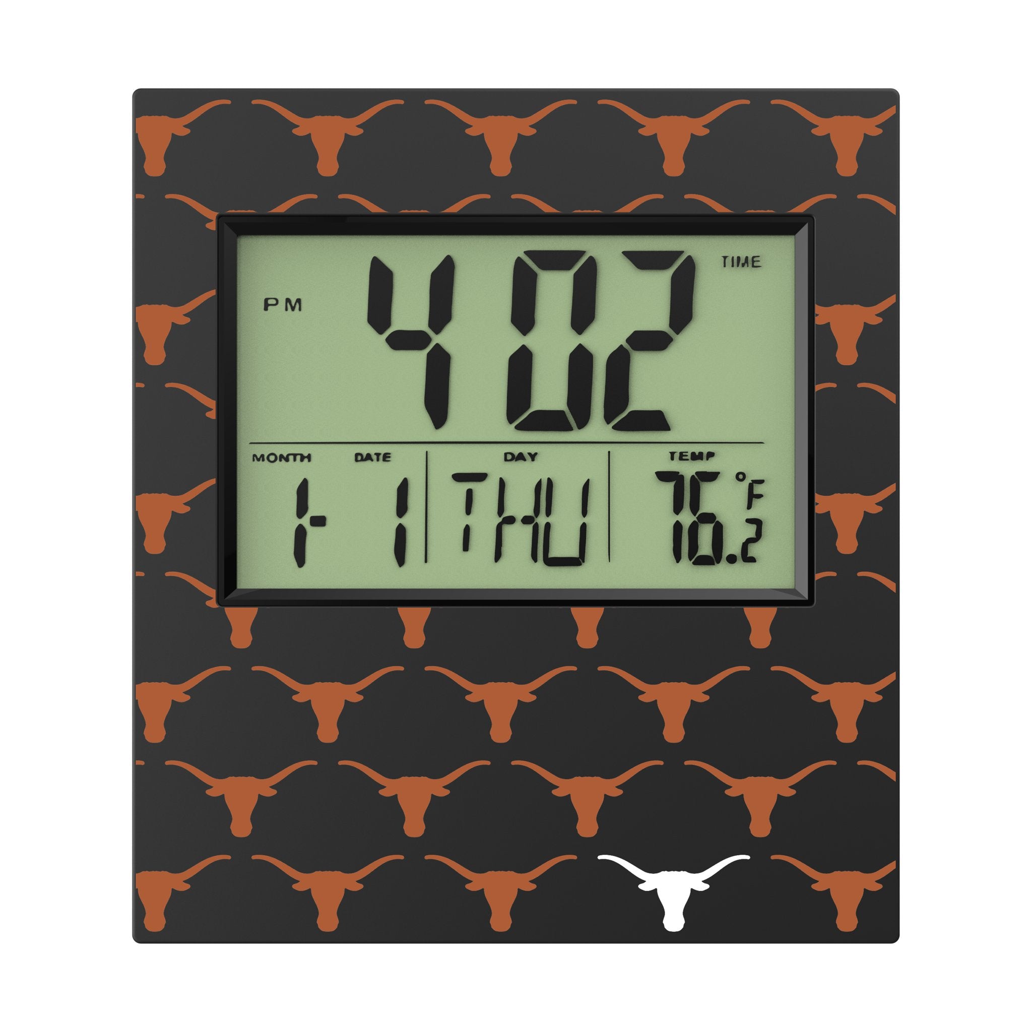 University of Texas Longhorns Fashion Pattern Wall Clock 2