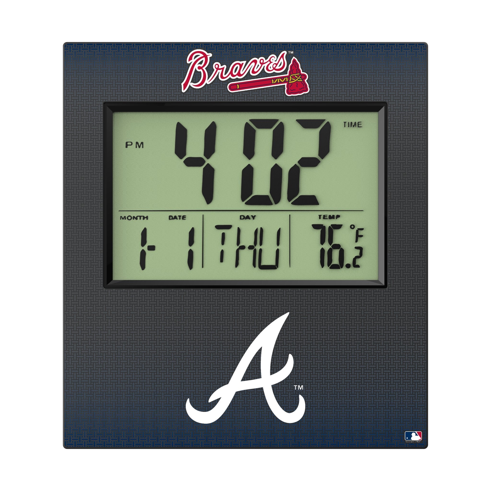 Atlanta Braves Linen Wall Clock 2