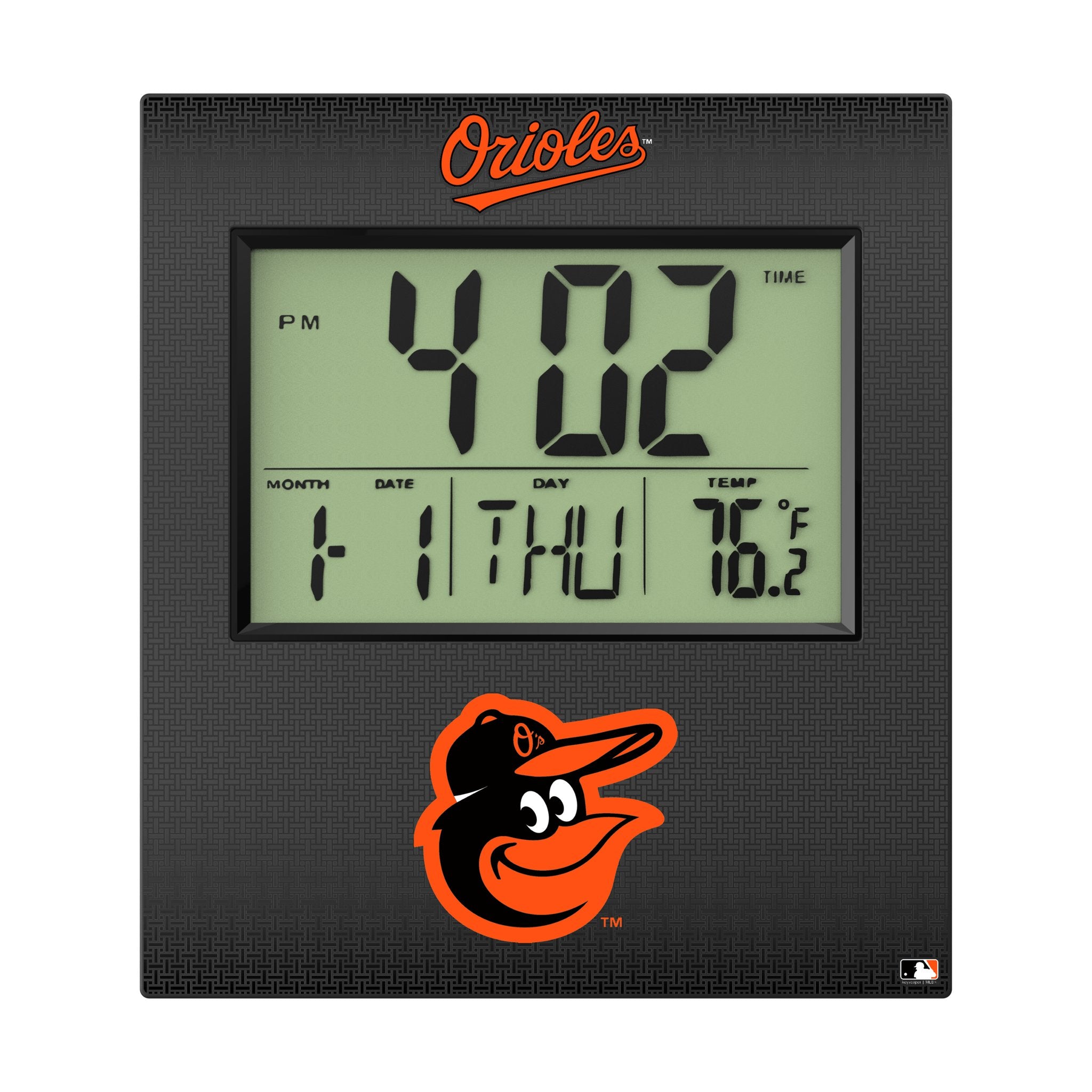 Baltimore Orioles Linen Wall Clock