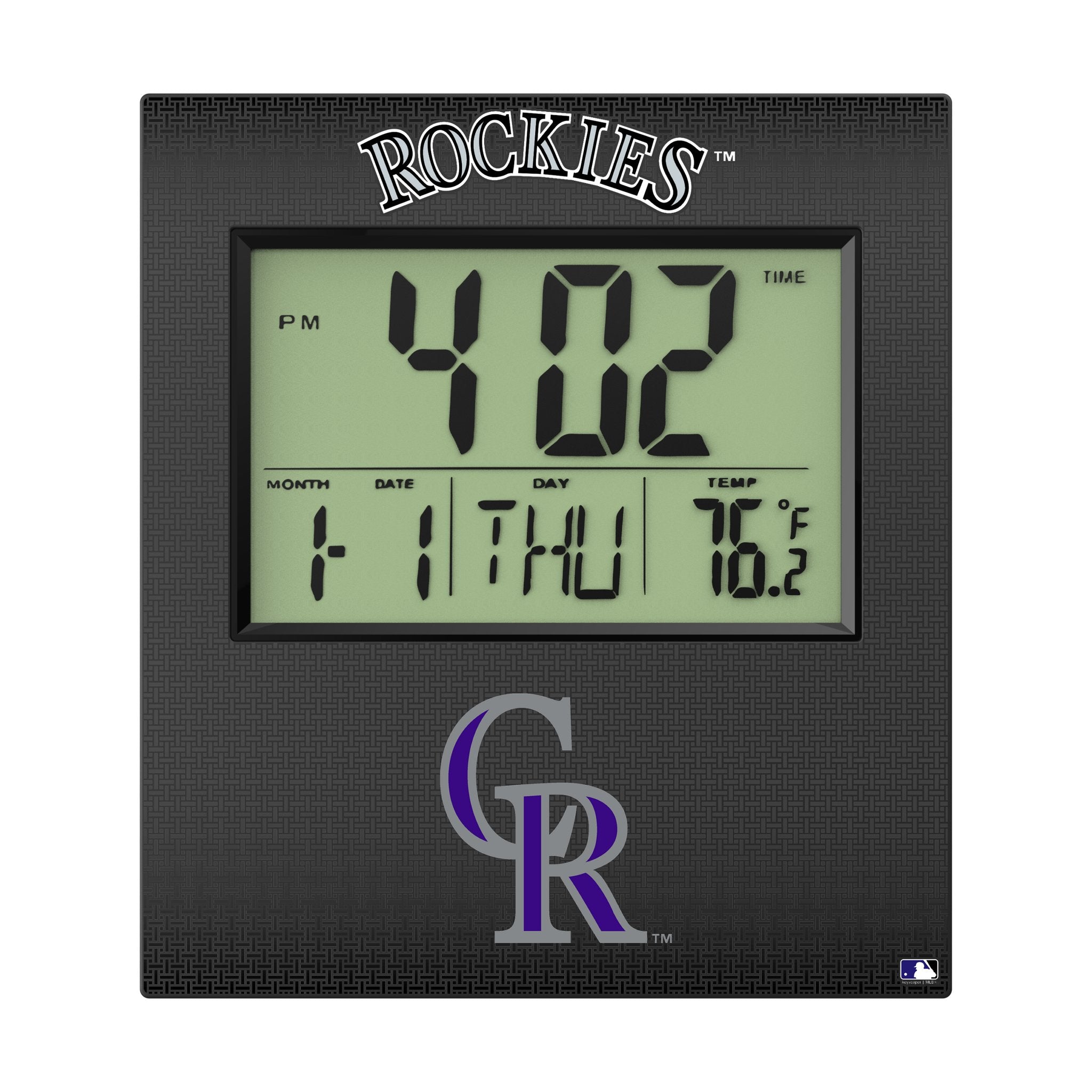 Colorado Rockies Linen Wall Clock