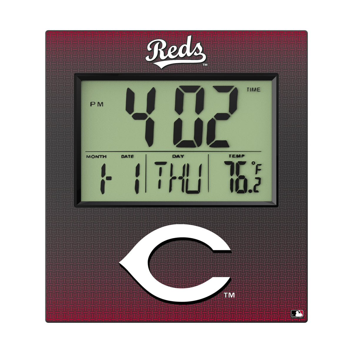 Cincinnati Reds Linen Wall Clock 2