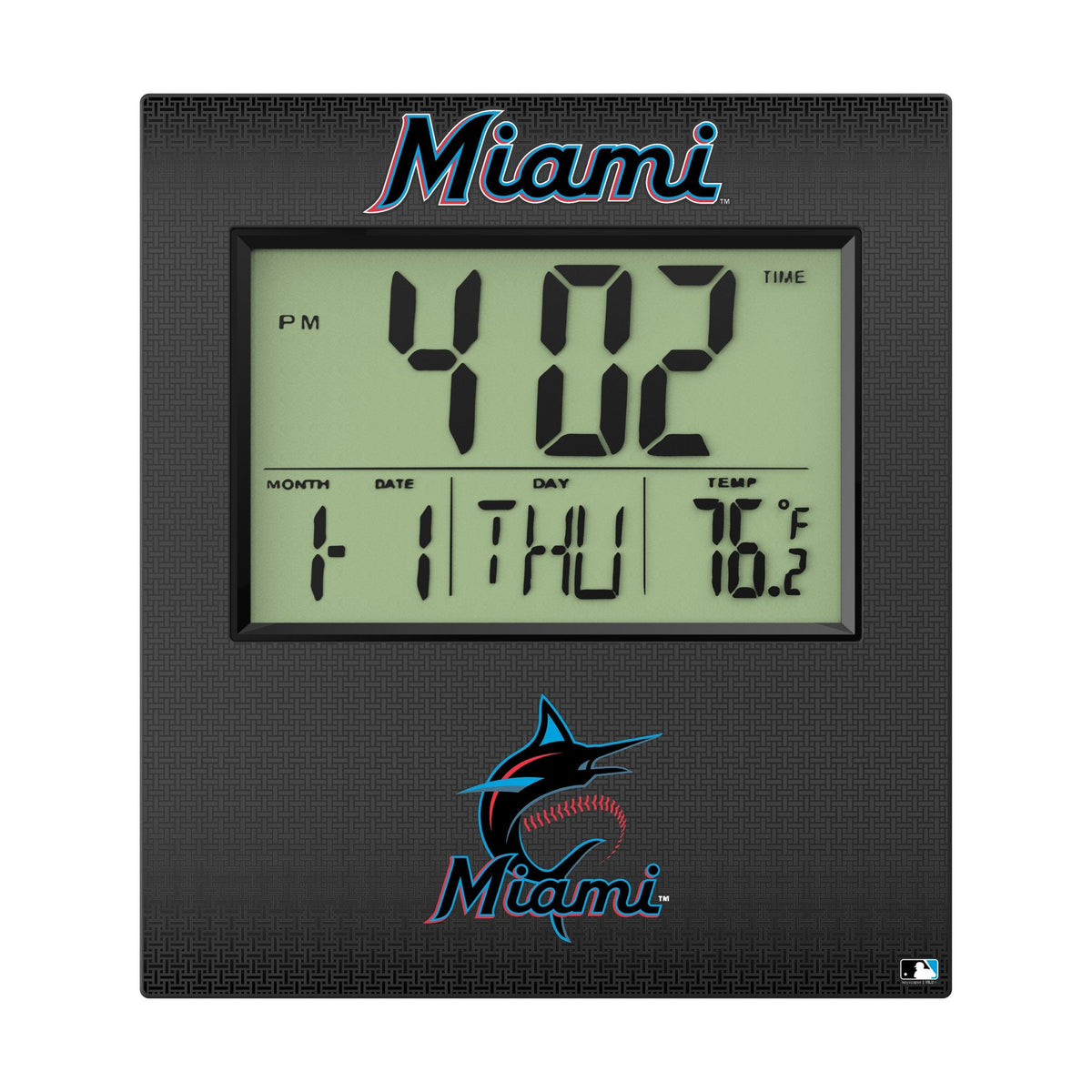 Miami Marlins Linen Wall Clock 2