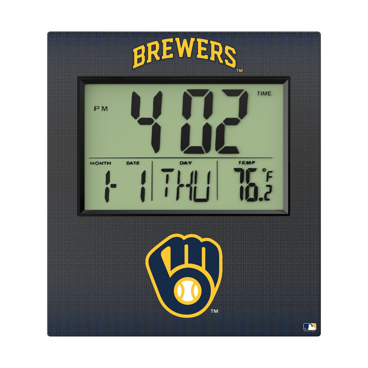 Milwaukee Brewers Linen Wall Clock