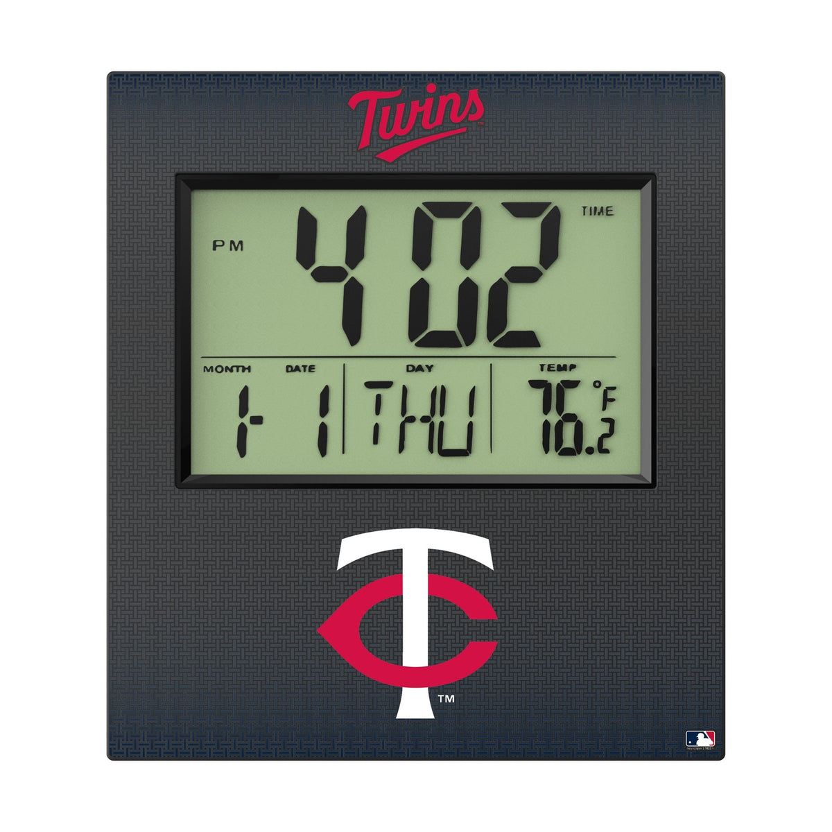 Minnesota Twins Linen Wall Clock