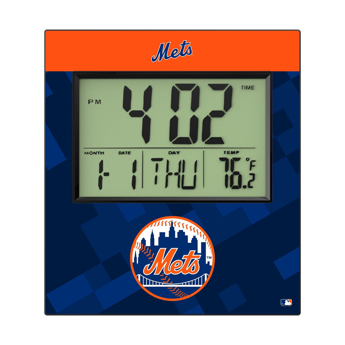 New York Mets Color Block Wall Clock 2
