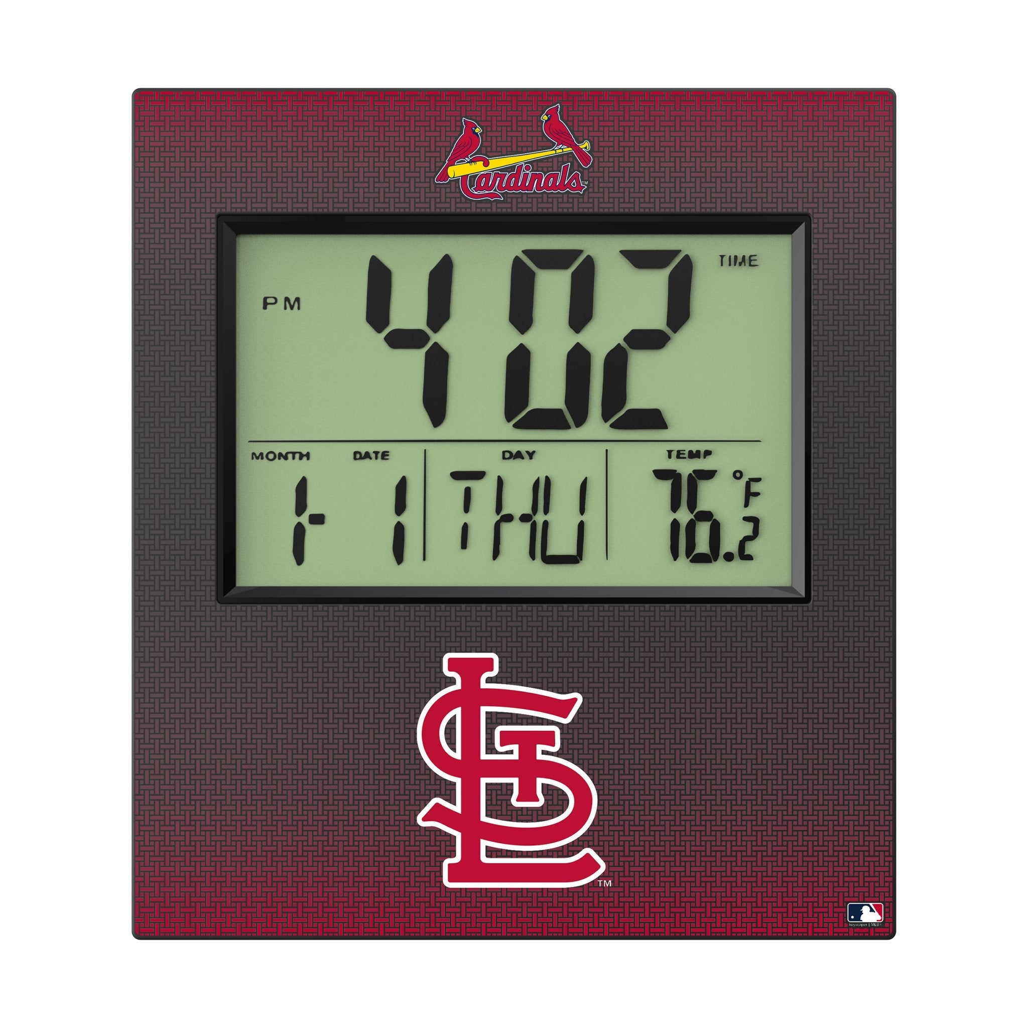 St Louis Cardinals Linen Wall Clock
