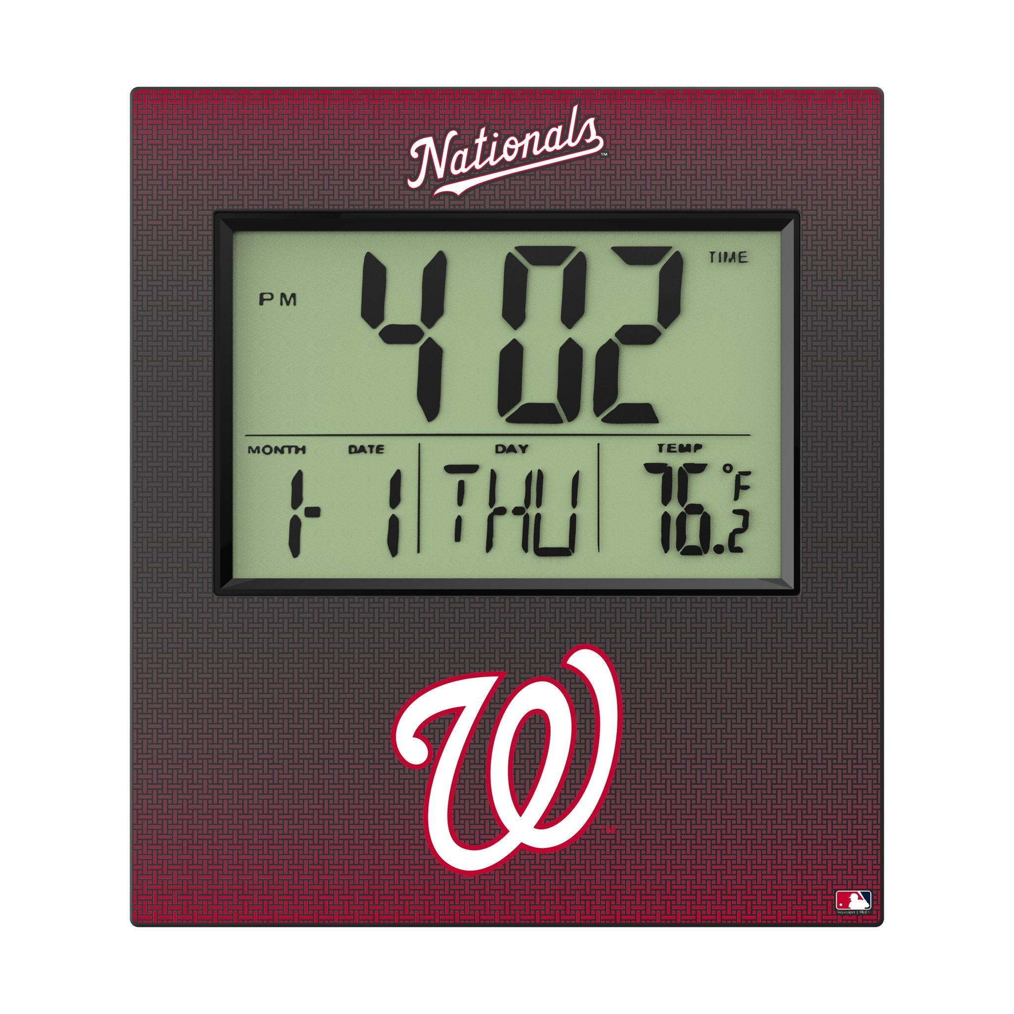 Washington Nationals Linen Wall Clock 2