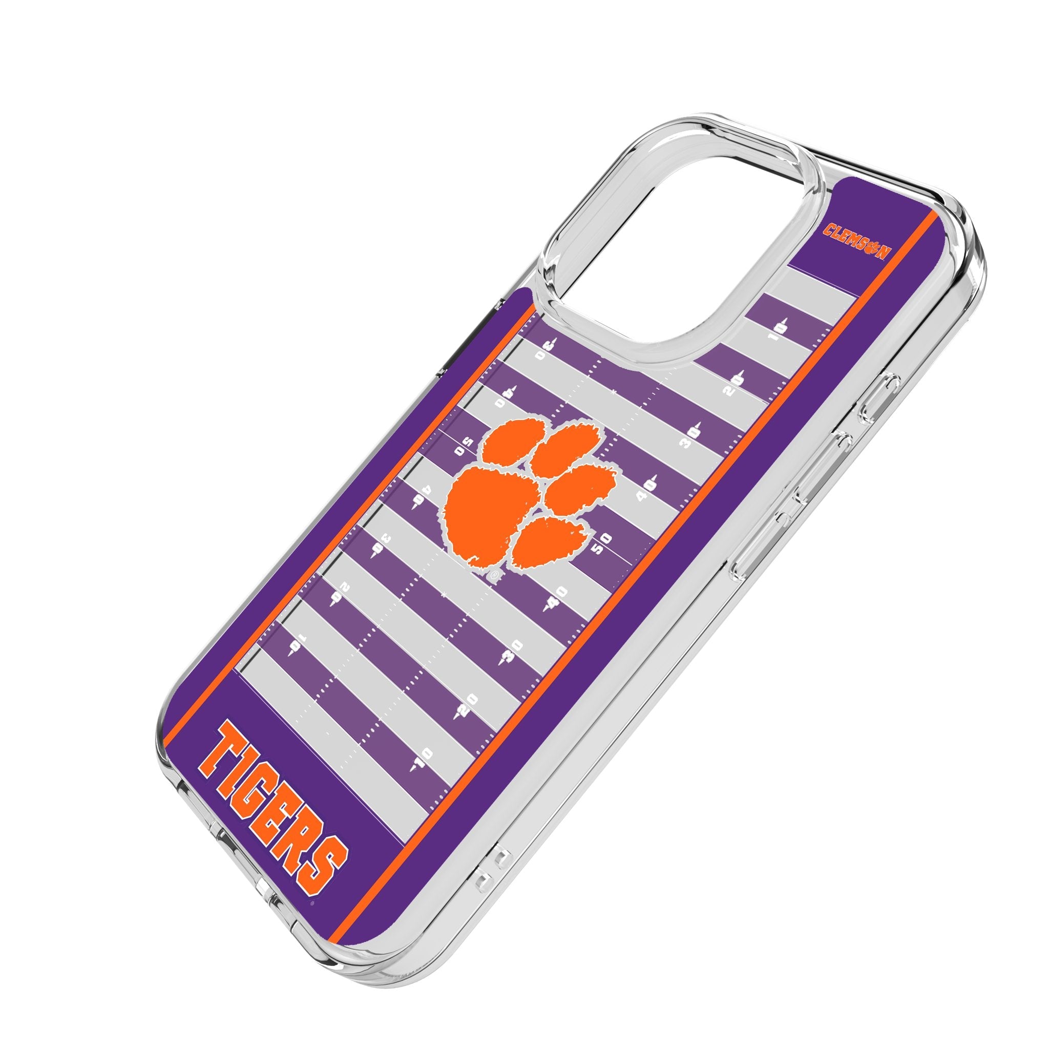 Clemson University Tigers Field Clear Phone Case for Apple iPhone 2