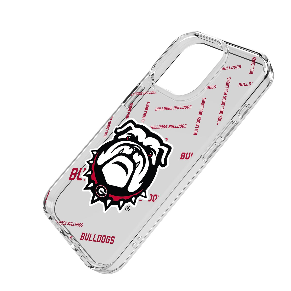 University of Georgia Bulldogs Uga Quadtile Clear Phone Case for Apple iPhone