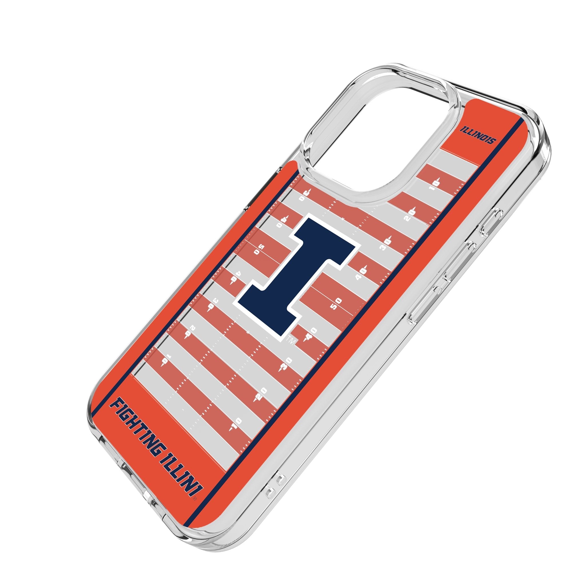 University of Illinois Fighting Illini Field Clear Phone Case for Apple iPhone 2