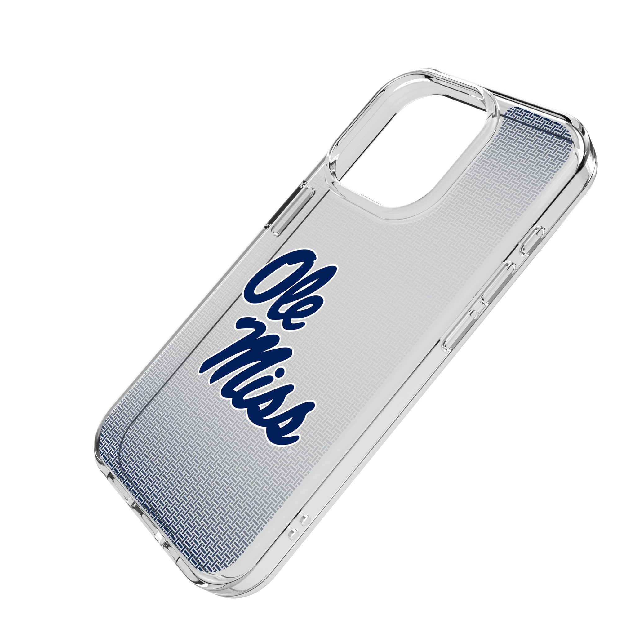 University of Mississippi Rebels Linen Clear Phone Case for Apple iPhone