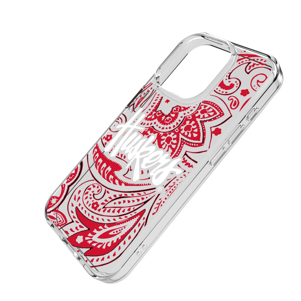 University of Nebraska Huskers Paisley Clear Phone Case for Apple iPhone 2