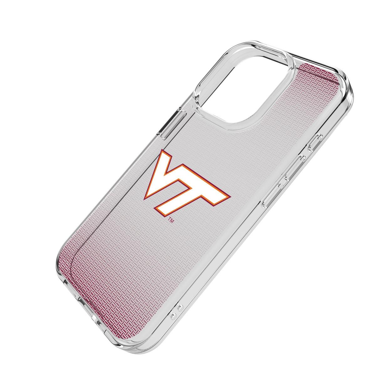 Virginia Tech Hokies Linen Clear Phone Case for Apple iPhone
