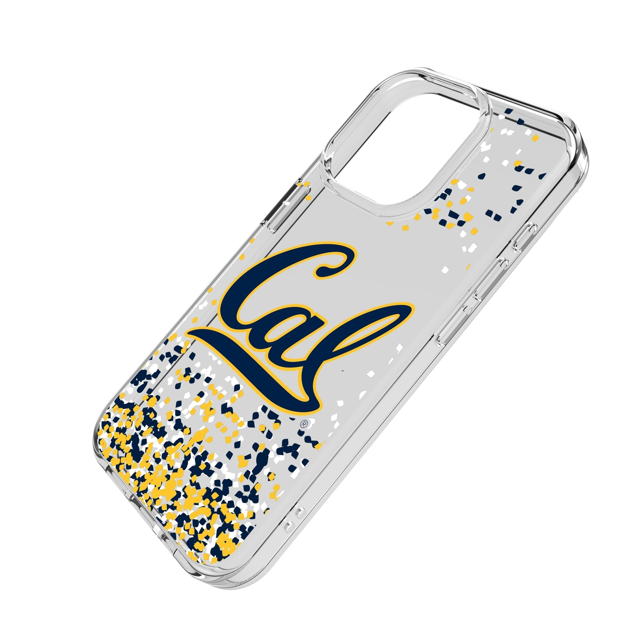 University of California Berkeley Golden Bears Confetti Clear Phone Case for Apple iPhone