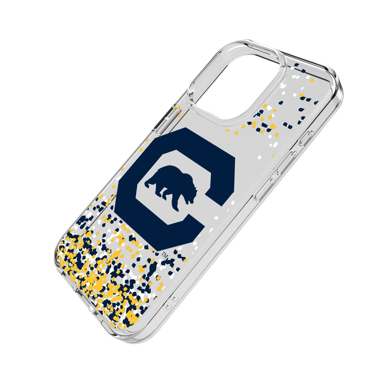 University of California Berkeley Golden Bears Confetti Clear Phone Case for Apple iPhone 2