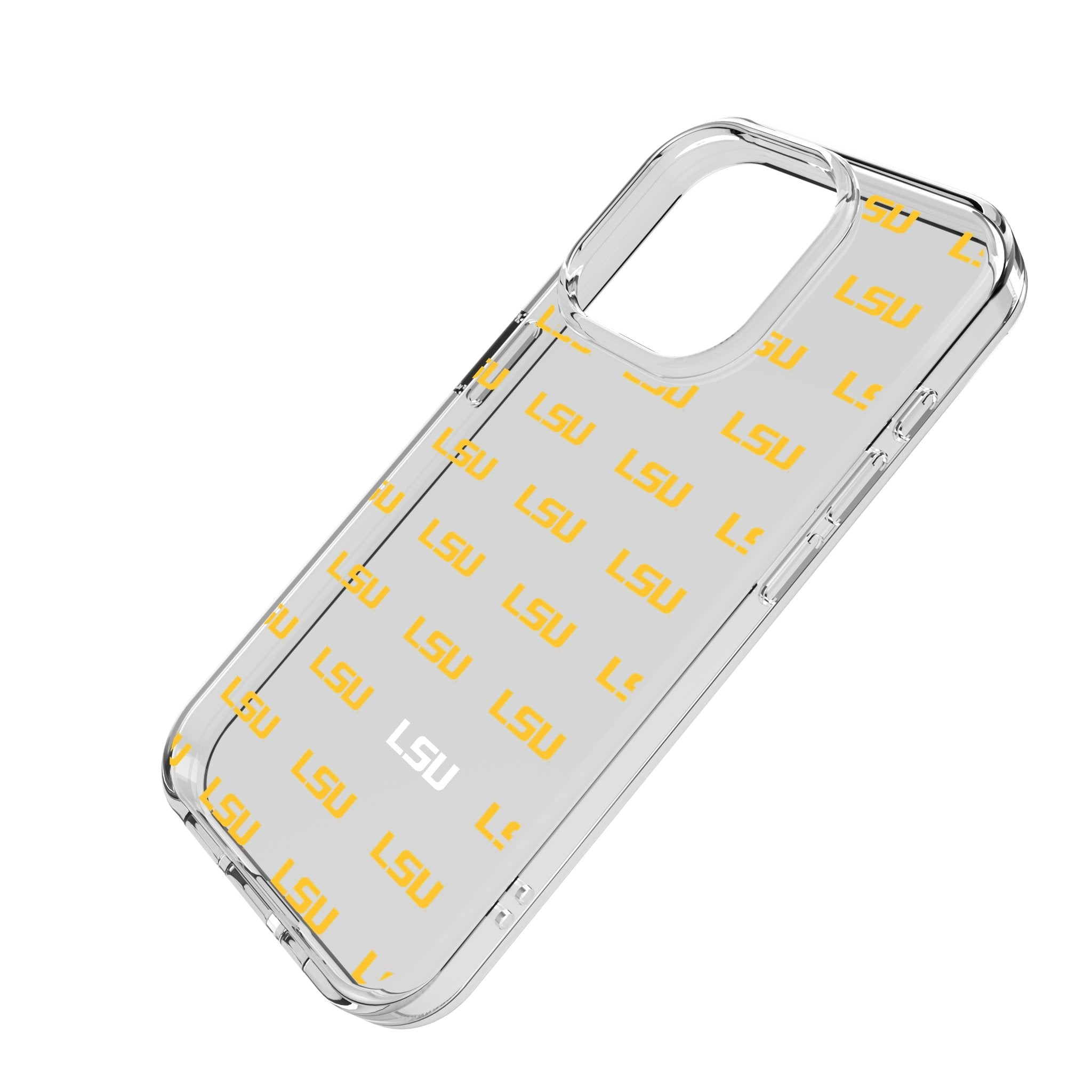 Louisiana State University Tigers Fashion Pattern Clear Phone Case for Apple iPhone