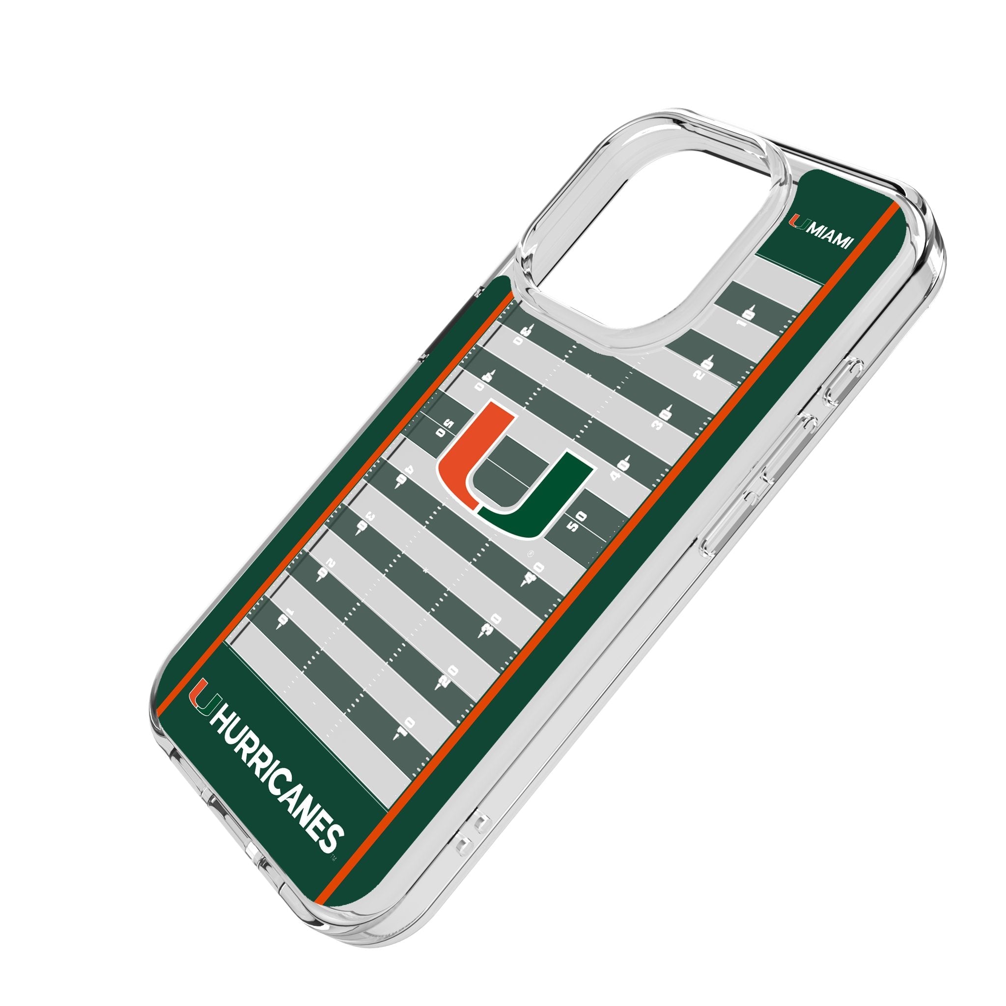 University of Miami Hurricanes Field Clear Phone Case for Apple iPhone 2