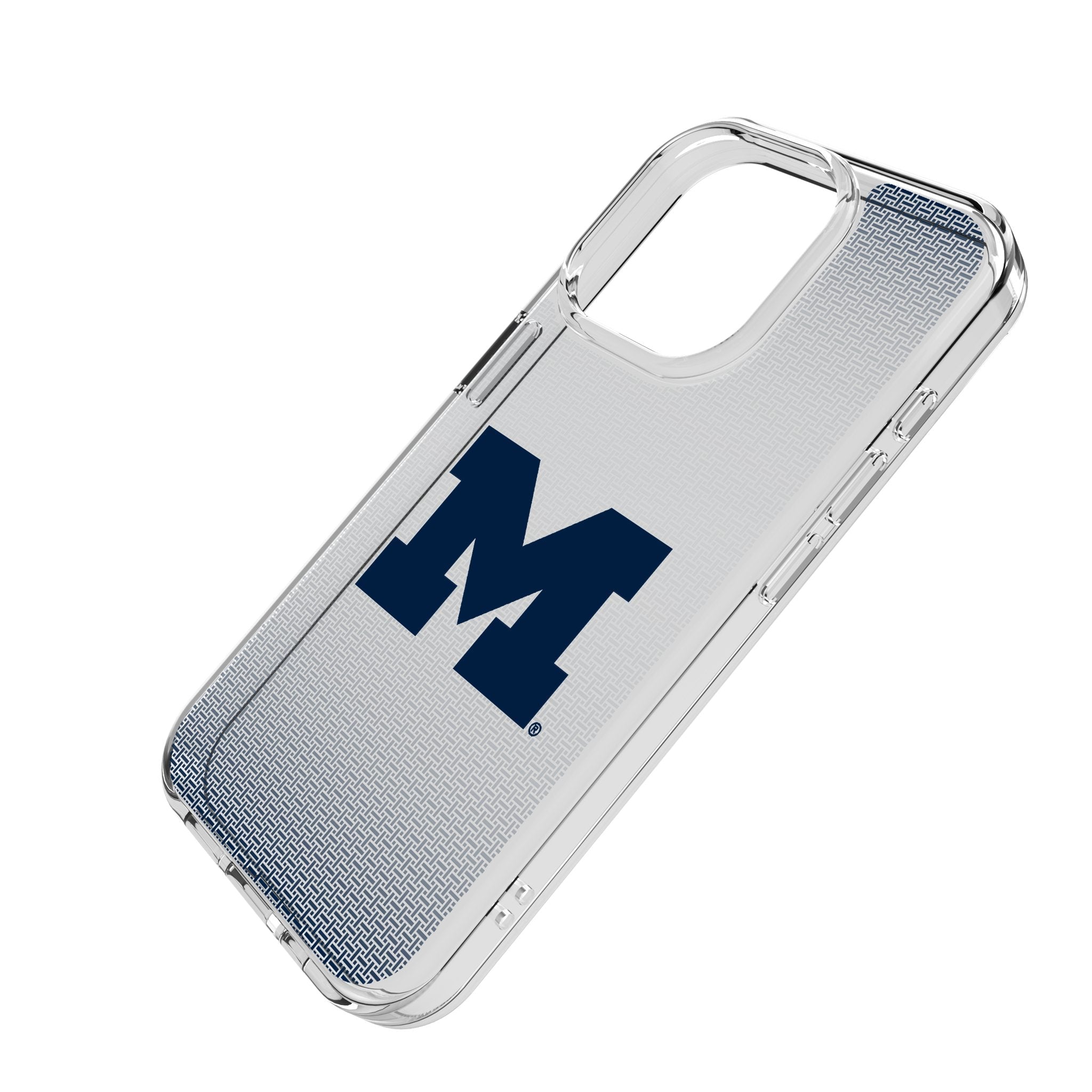 University of Michigan Wolverines Linen Clear Phone Case for Apple iPhone 2