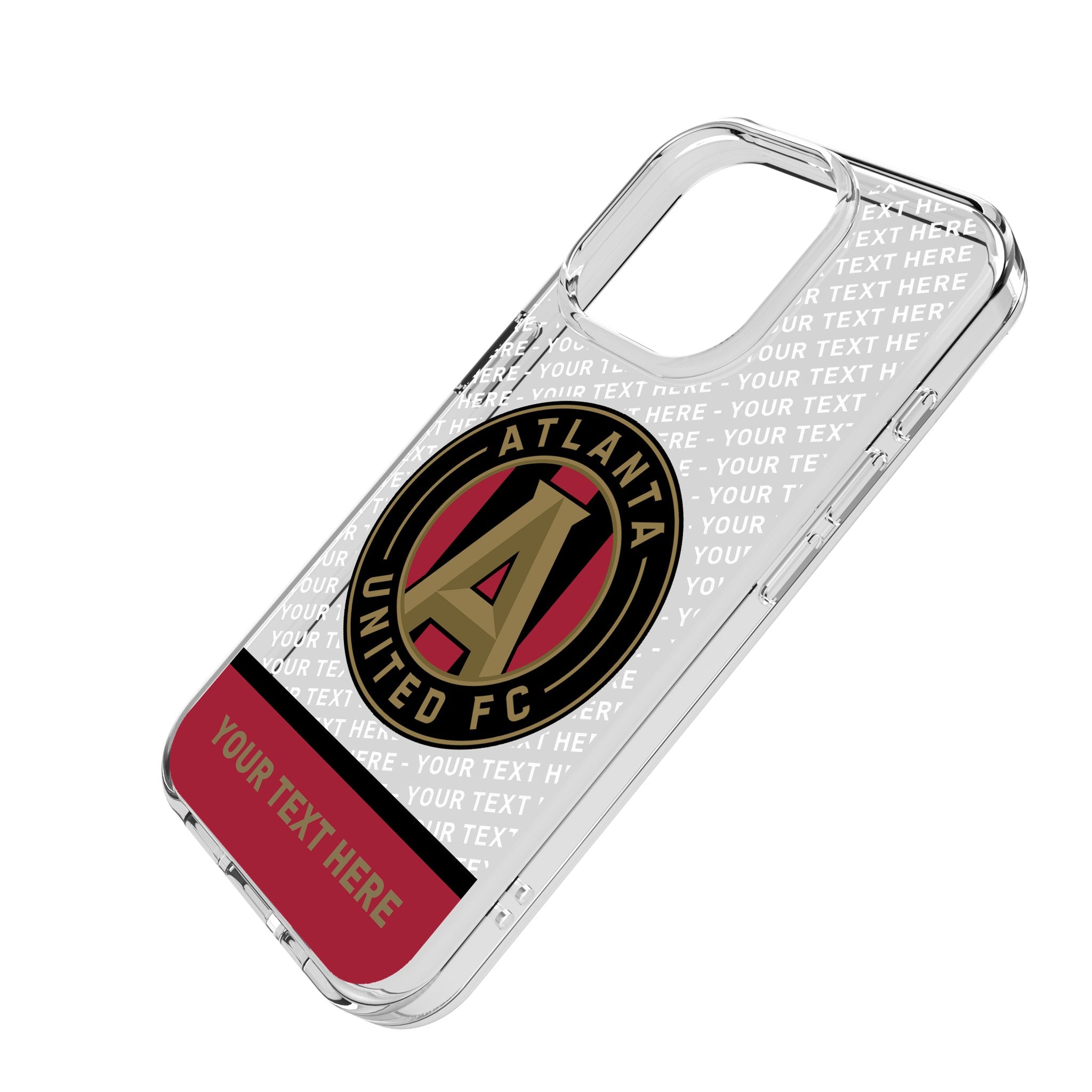 Atlanta United FC Personalized EndZone Plus Clear Phone Case for Apple iPhone
